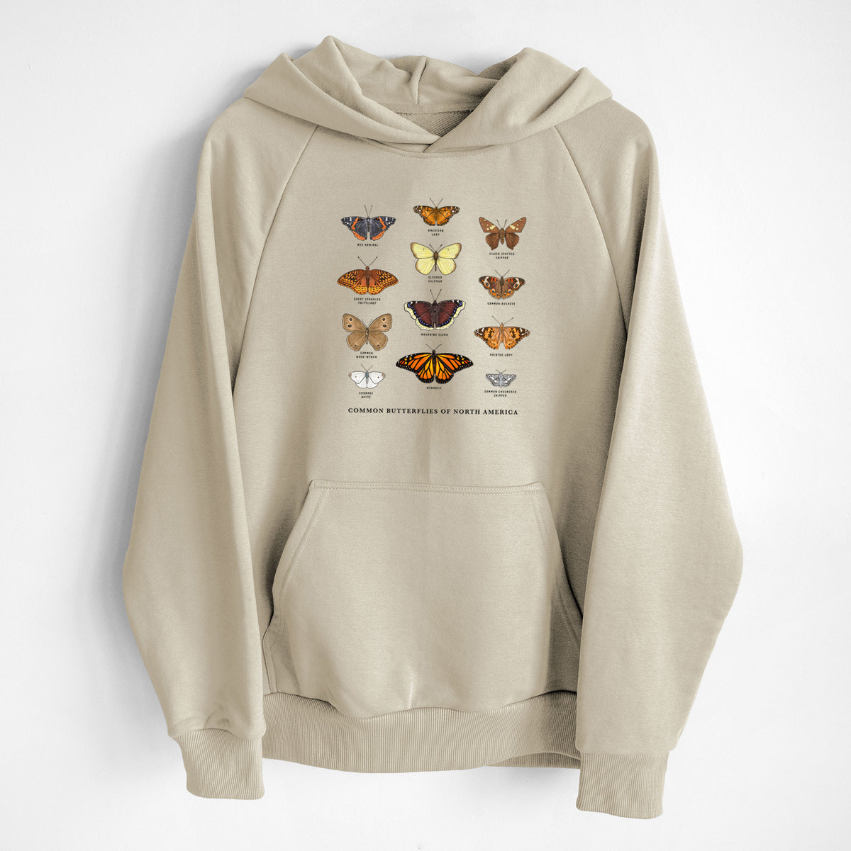 Common Butterflies of North America - UltraLuxe Heavyweight French Terry Hoodie
