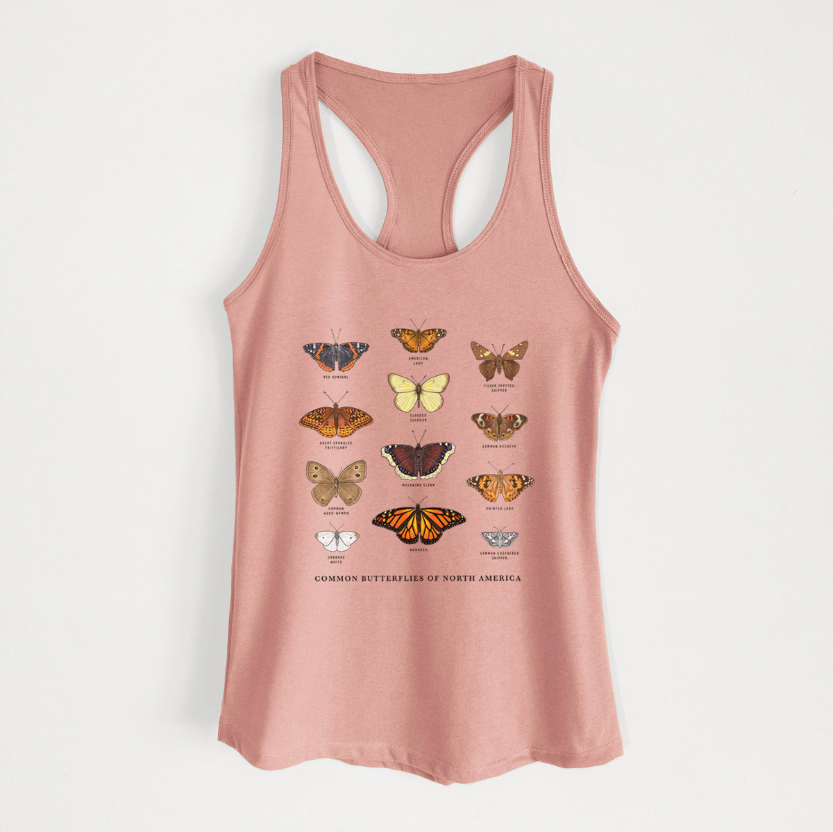 Common Butterflies of North America - Women&#39;s Racerback Tanktop