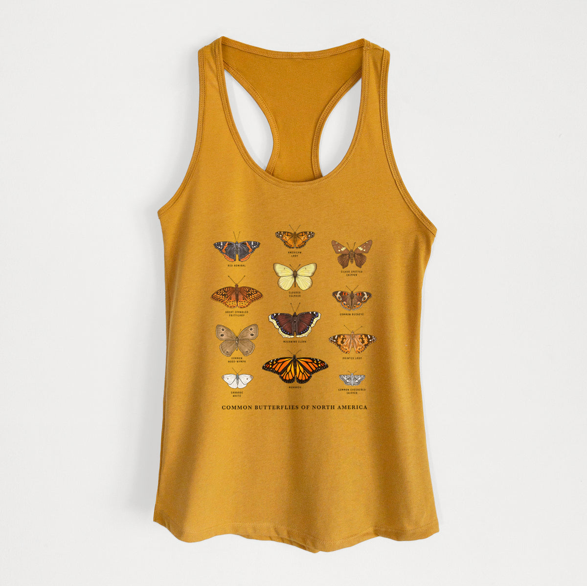 Common Butterflies of North America - Women&#39;s Racerback Tanktop