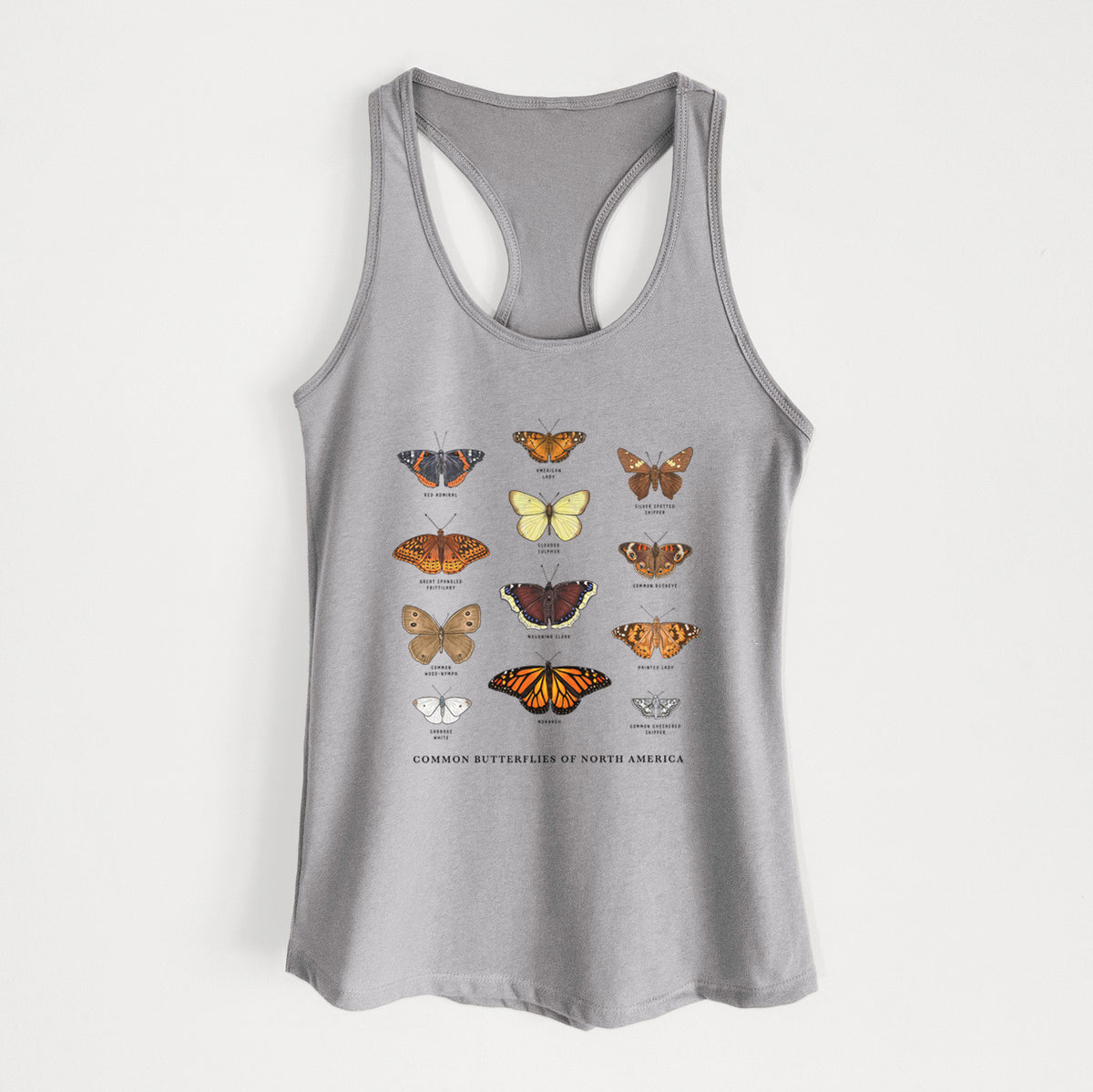 Common Butterflies of North America - Women&#39;s Racerback Tanktop