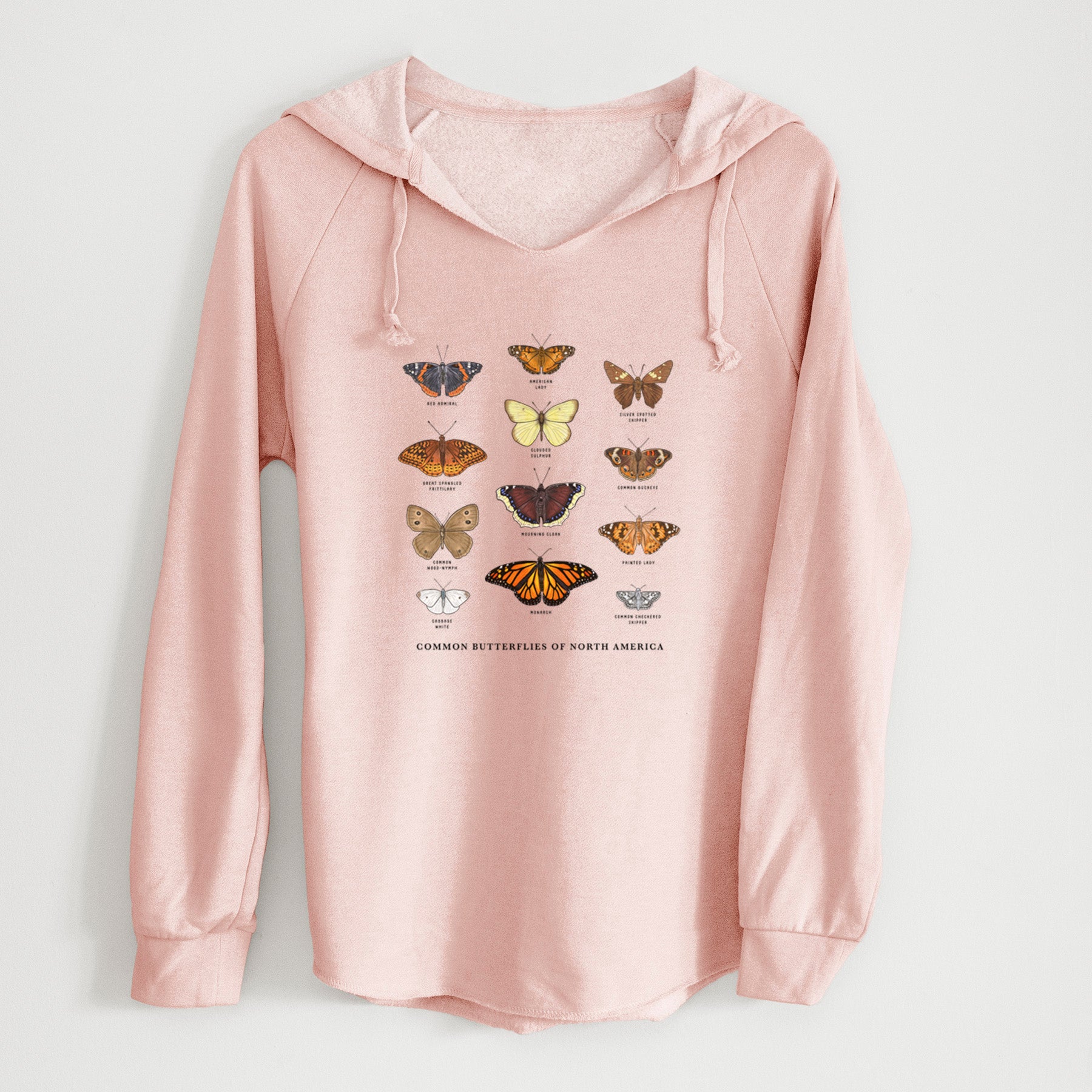 Common Butterflies of North America - Cali Wave Hooded Sweatshirt