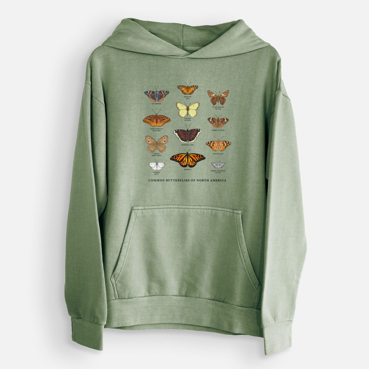 Common Butterflies of North America  - Urban Heavyweight Hoodie