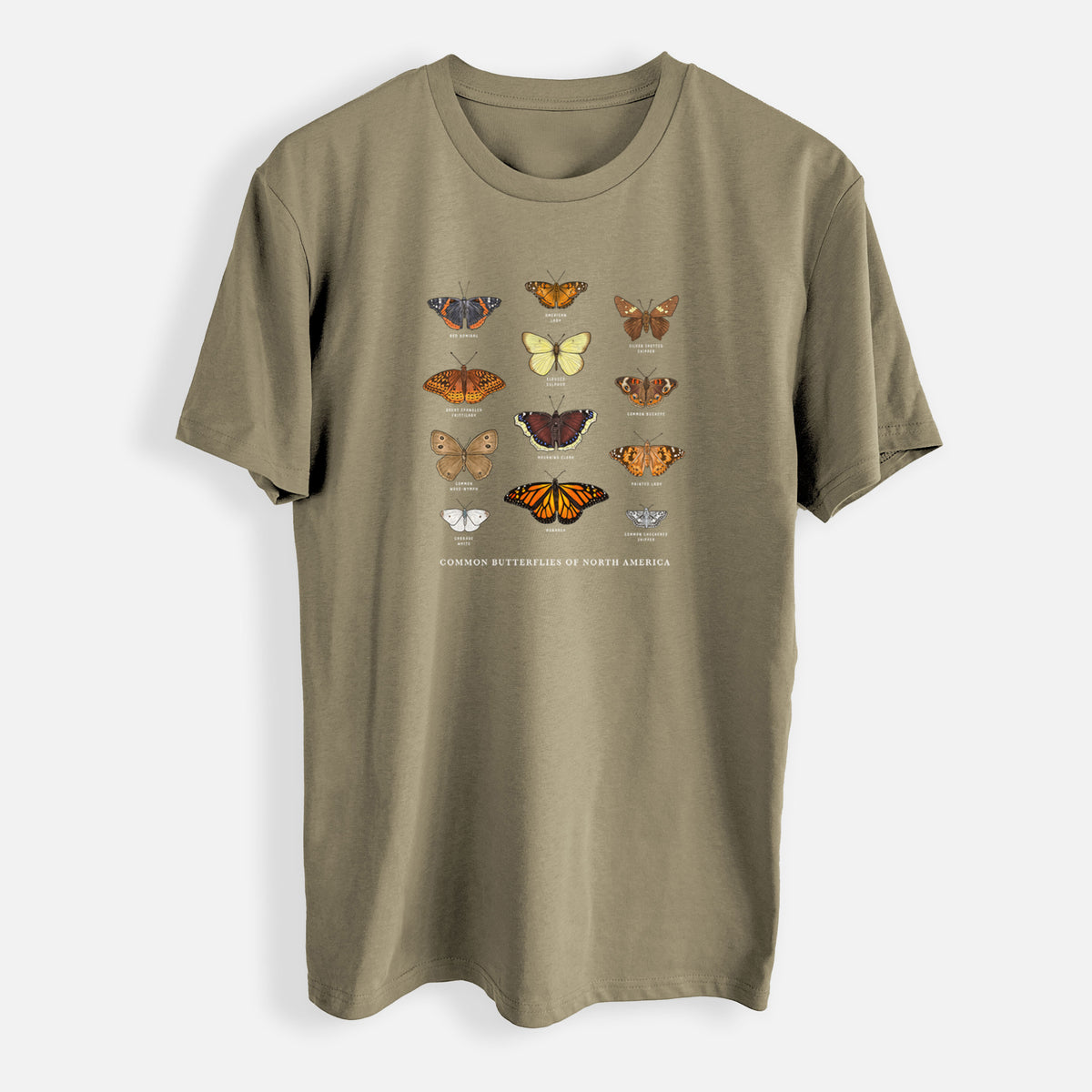 Common Butterflies of North America - Mens Everyday Staple Tee