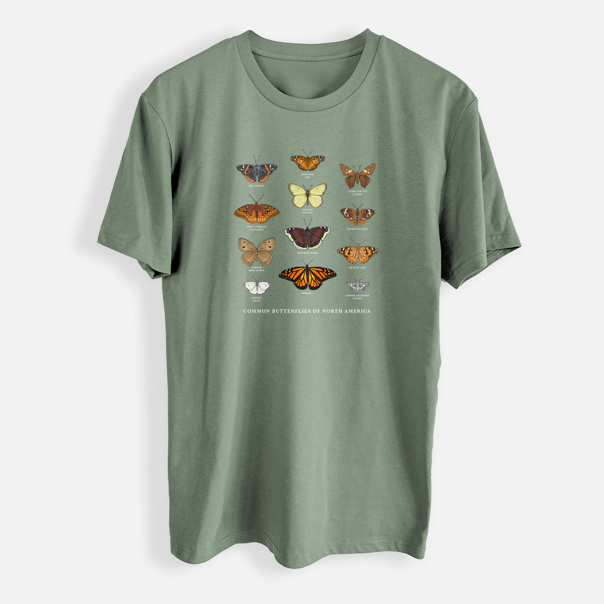 Common Butterflies of North America - Mens Everyday Staple Tee