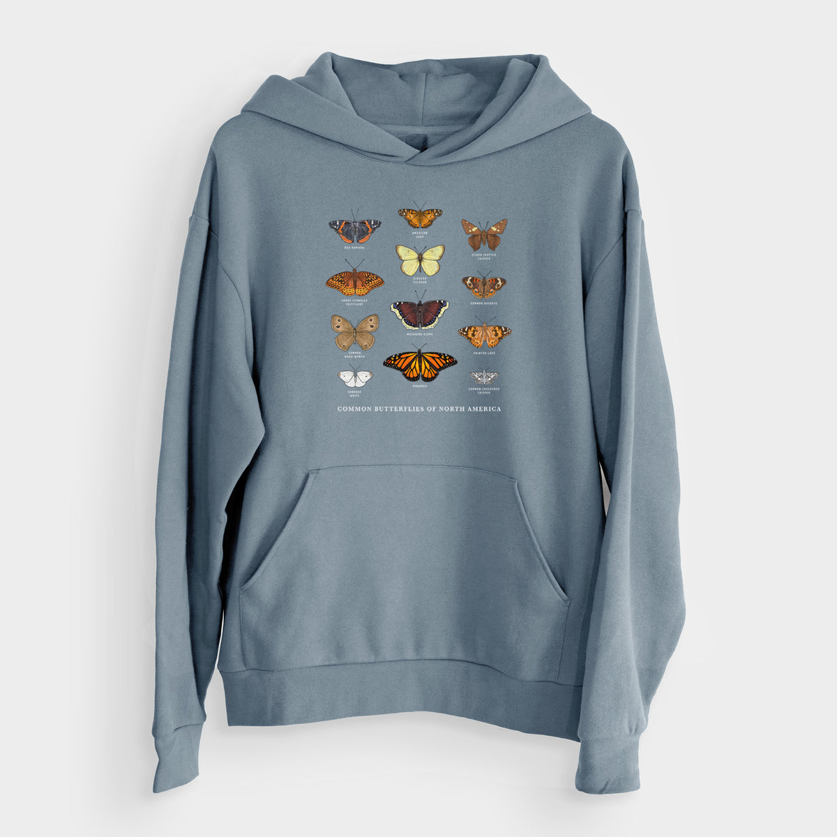 Common Butterflies of North America  - Bodega Midweight Hoodie