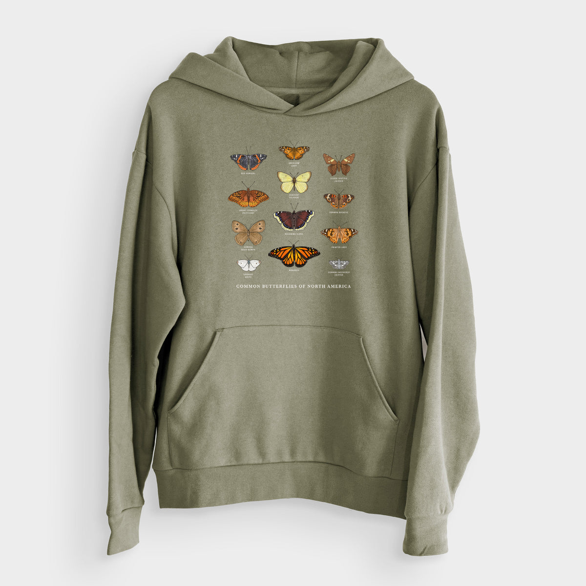 Common Butterflies of North America  - Bodega Midweight Hoodie