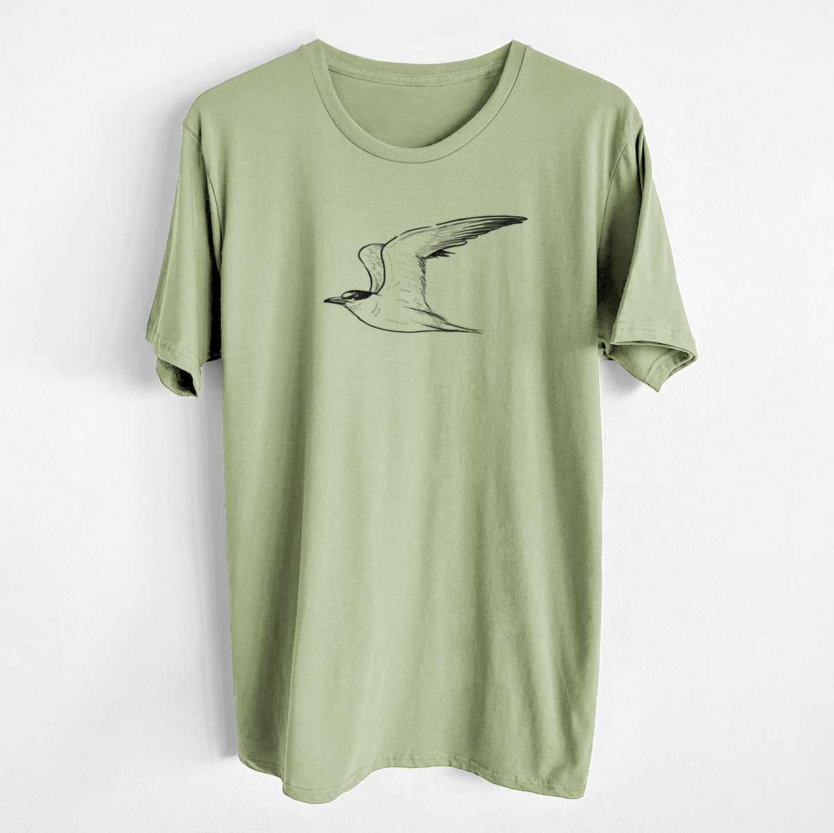 CLOSEOUT - California Least Tern - Sterna antillarum browni - Unisex Crewneck - Made in USA - 100% Organic Cotton