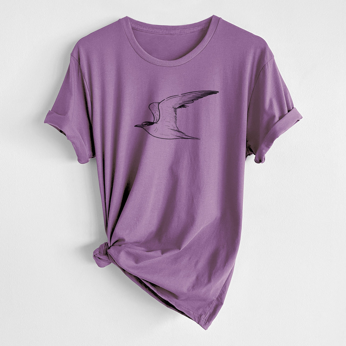 CLOSEOUT - California Least Tern - Sterna antillarum browni - Unisex Crewneck - Made in USA - 100% Organic Cotton