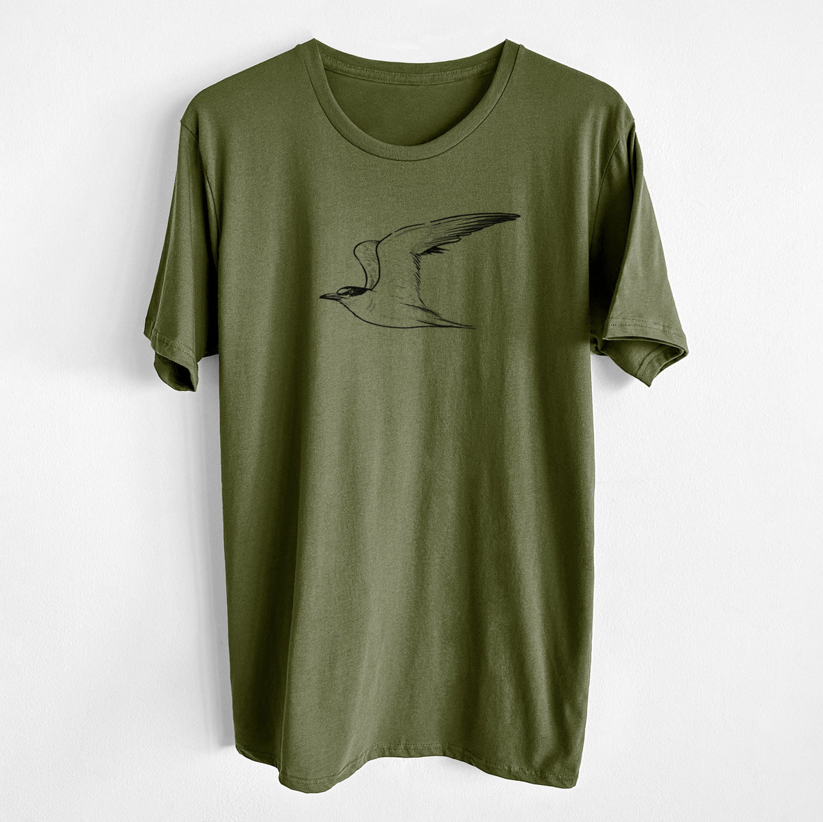 CLOSEOUT - California Least Tern - Sterna antillarum browni - Unisex Crewneck - Made in USA - 100% Organic Cotton