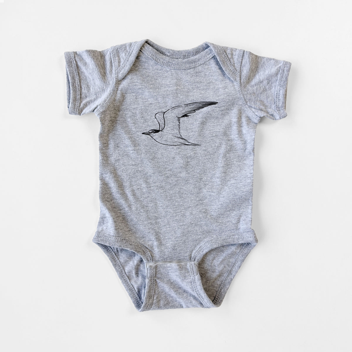 California Least Tern - Sterna antillarum browni - Baby Fine Jersey Bodysuit