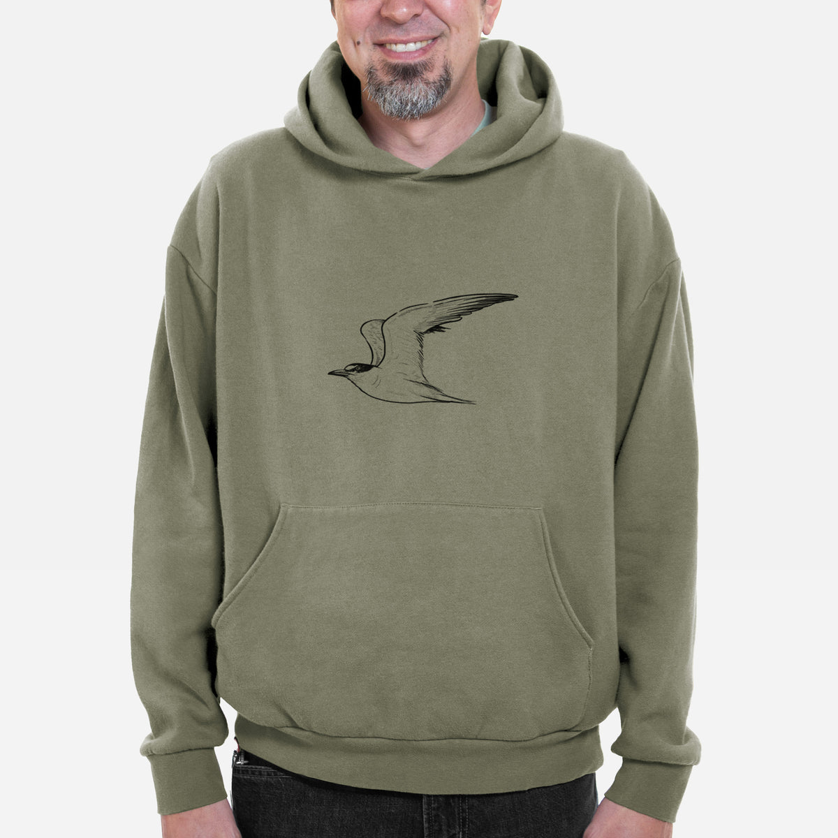 California Least Tern - Sterna antillarum browni  - Bodega Midweight Hoodie