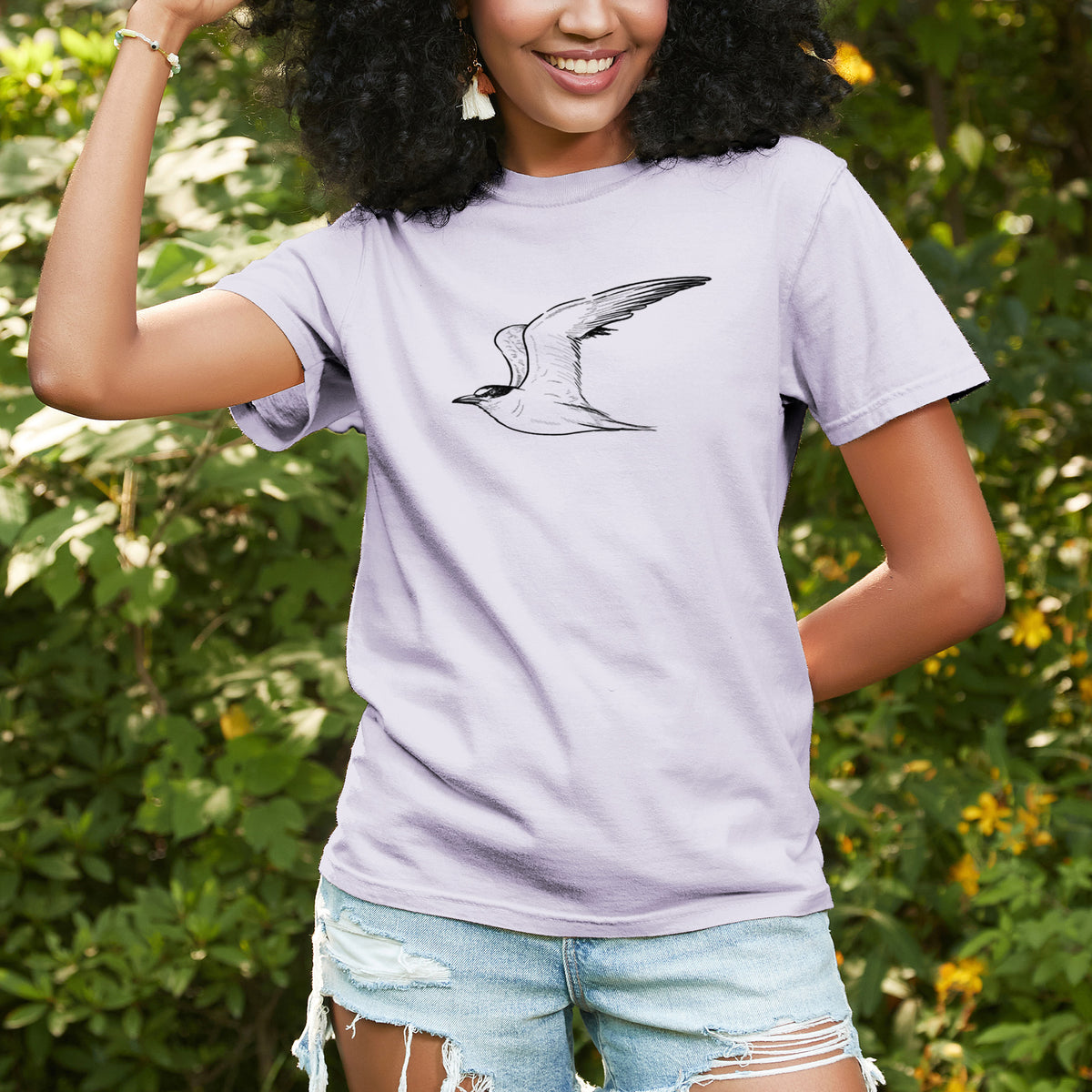 California Least Tern - Sterna antillarum browni - Unisex Comfort Colors Garment-Dyed Heavyweight T-shirt