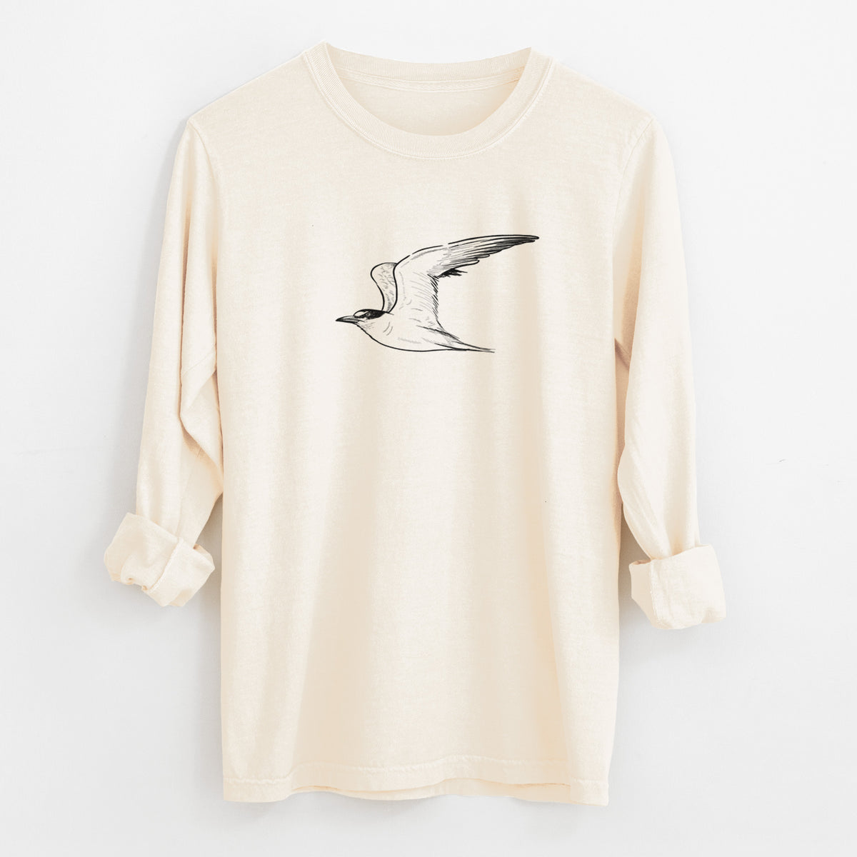 California Least Tern - Sterna antillarum browni - Unisex Comfort Colors 100% Cotton Long Sleeve