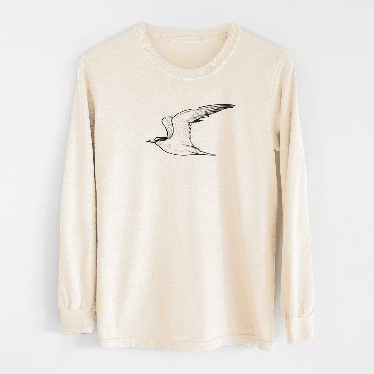 California Least Tern - Sterna antillarum browni - Unisex Comfort Colors 100% Cotton Long Sleeve