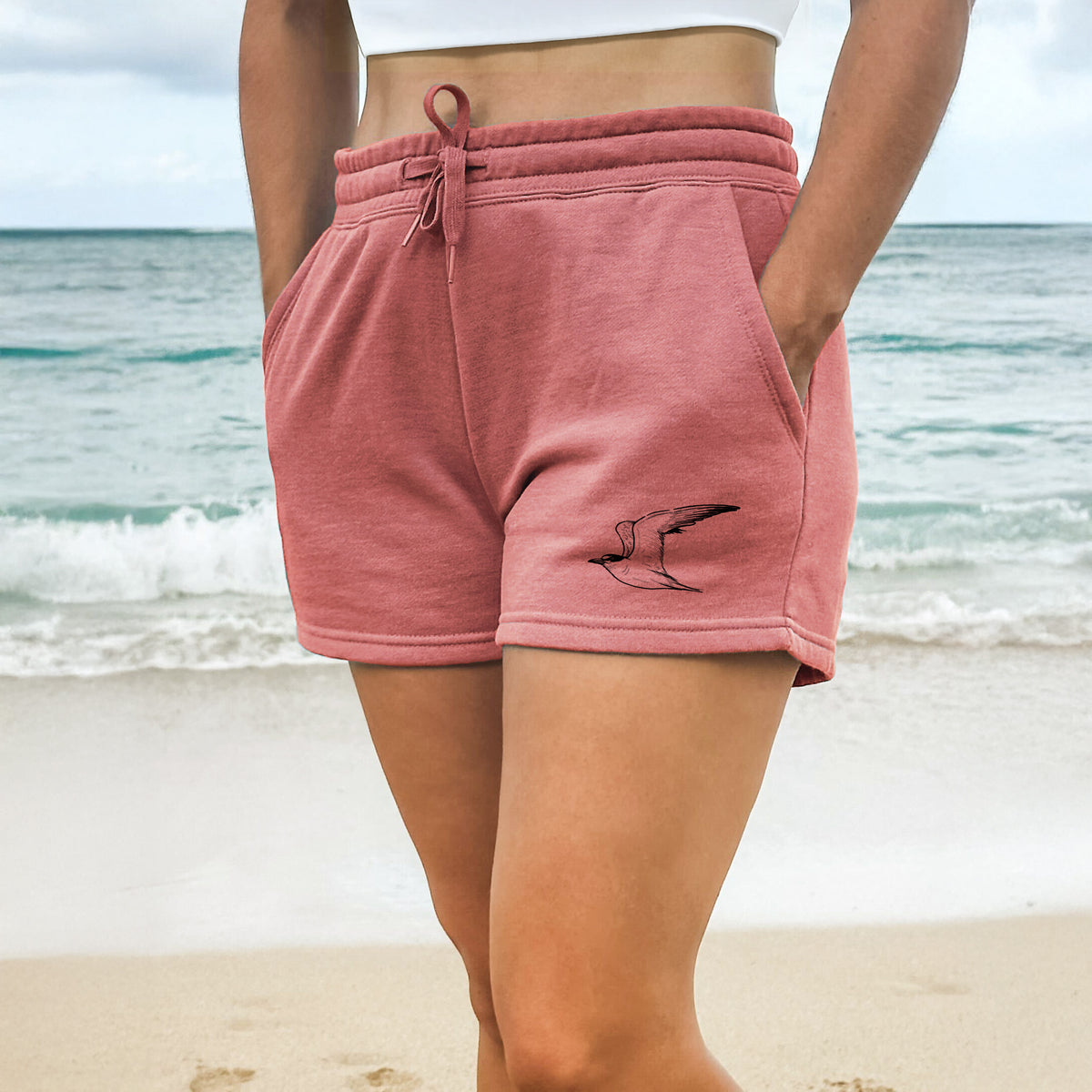 California Least Tern - Sterna antillarum browni - Women&#39;s Cali Wave Shorts