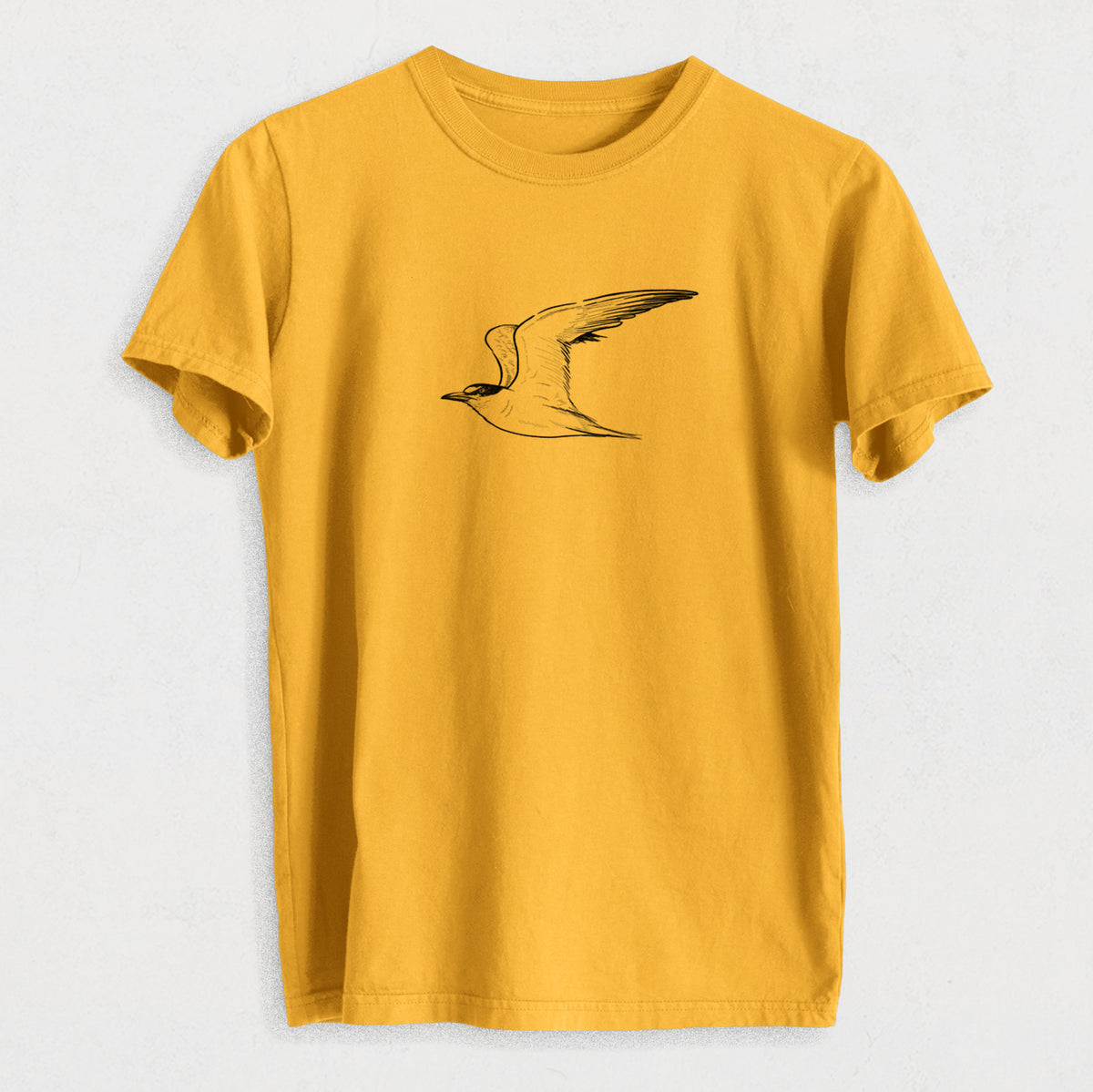 California Least Tern - Sterna antillarum browni - Heavyweight Men&#39;s 100% Organic Cotton Tee