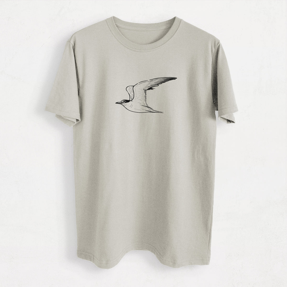California Least Tern - Sterna antillarum browni - Heavyweight Men&#39;s 100% Organic Cotton Tee