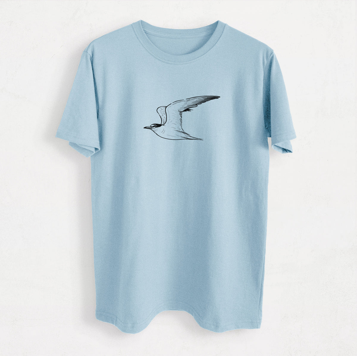 California Least Tern - Sterna antillarum browni - Heavyweight Men&#39;s 100% Organic Cotton Tee