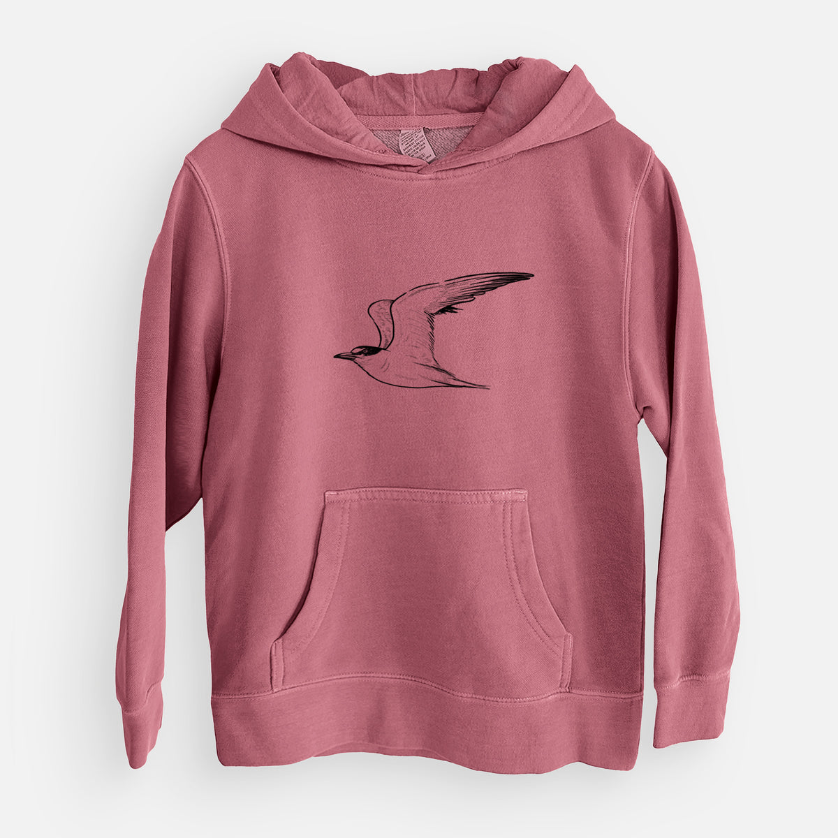 California Least Tern - Sterna antillarum browni - Youth Pigment Dyed Hoodie