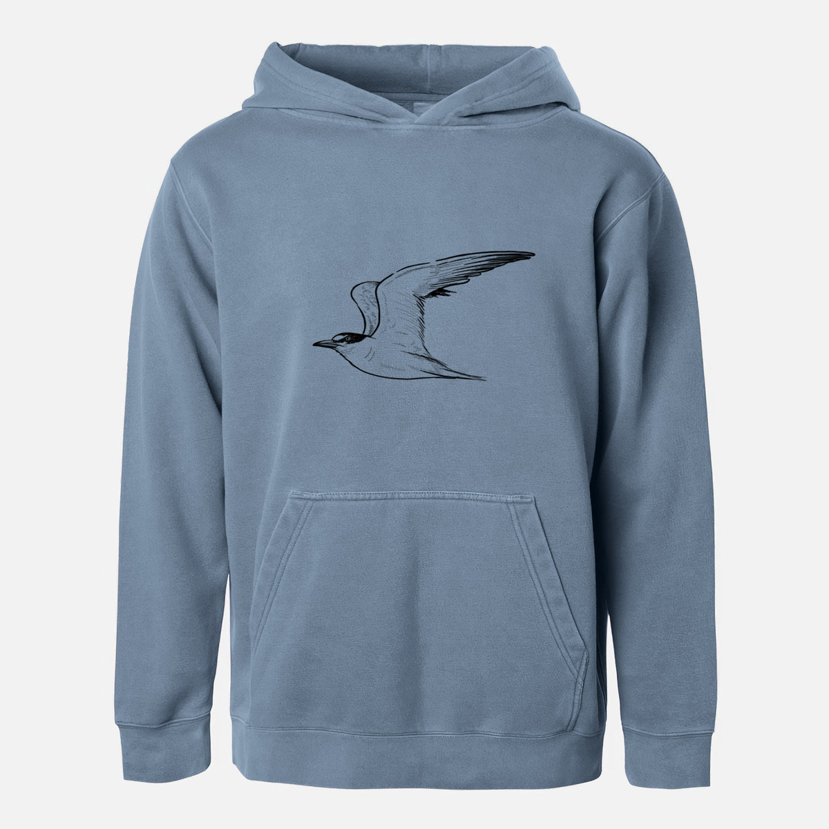 California Least Tern - Sterna antillarum browni - Youth Pigment Dyed Hoodie