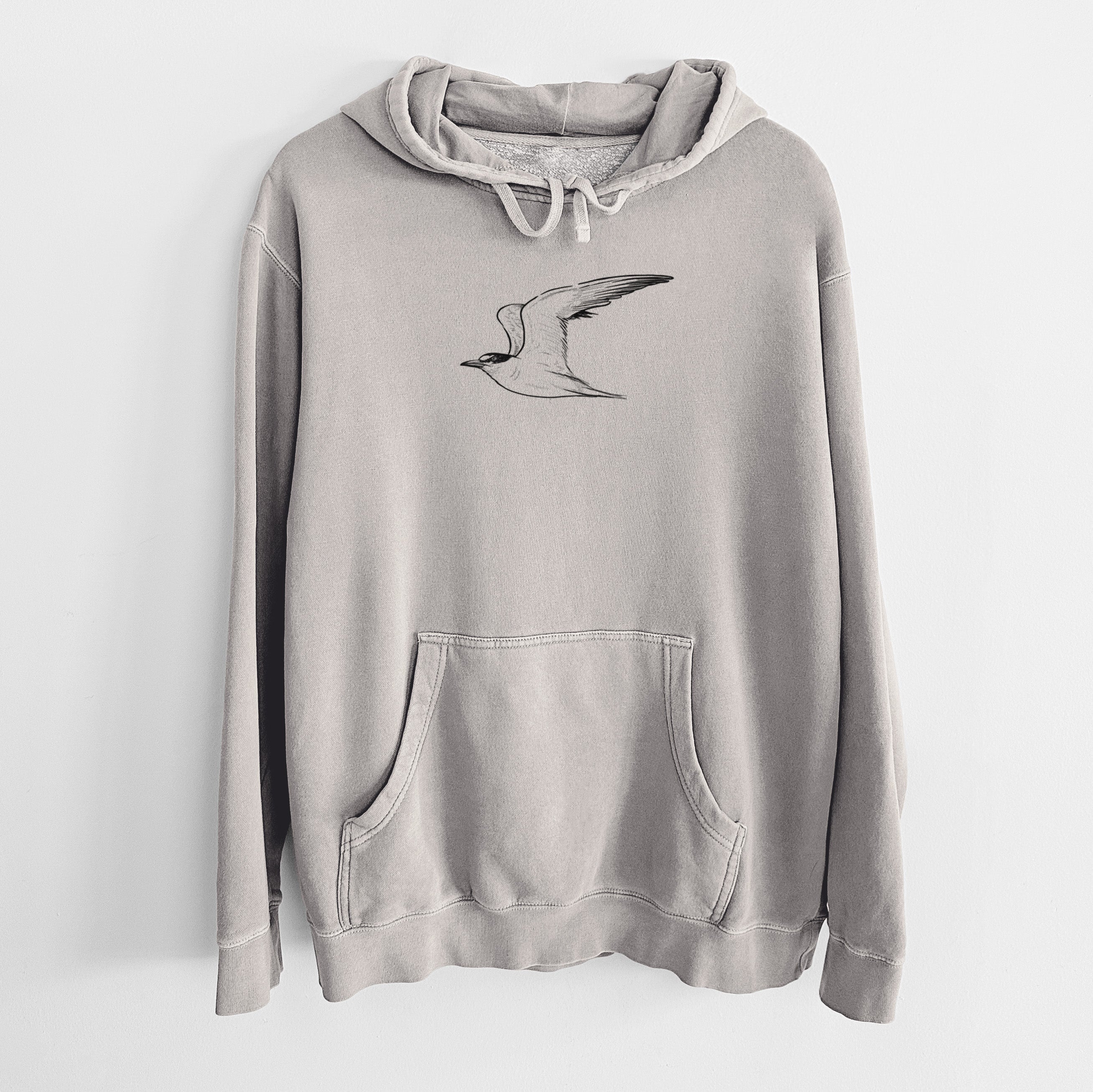 California Least Tern - Sterna antillarum browni - Unisex Pigment Dyed Hoodie