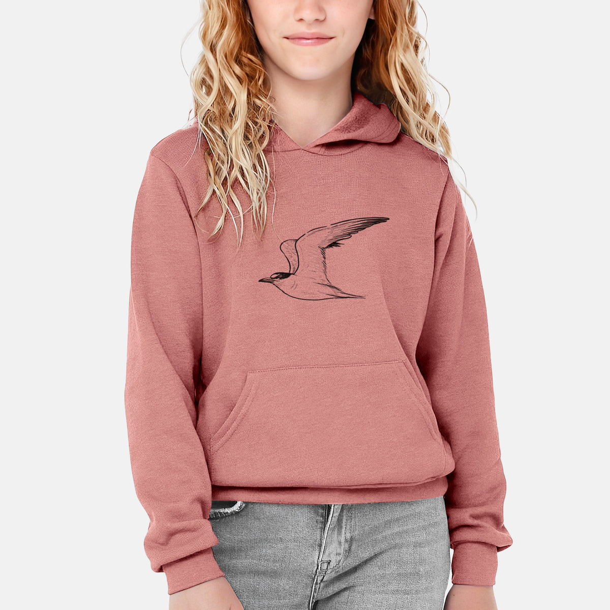 California Least Tern - Sterna antillarum browni - Youth Hoodie Sweatshirt