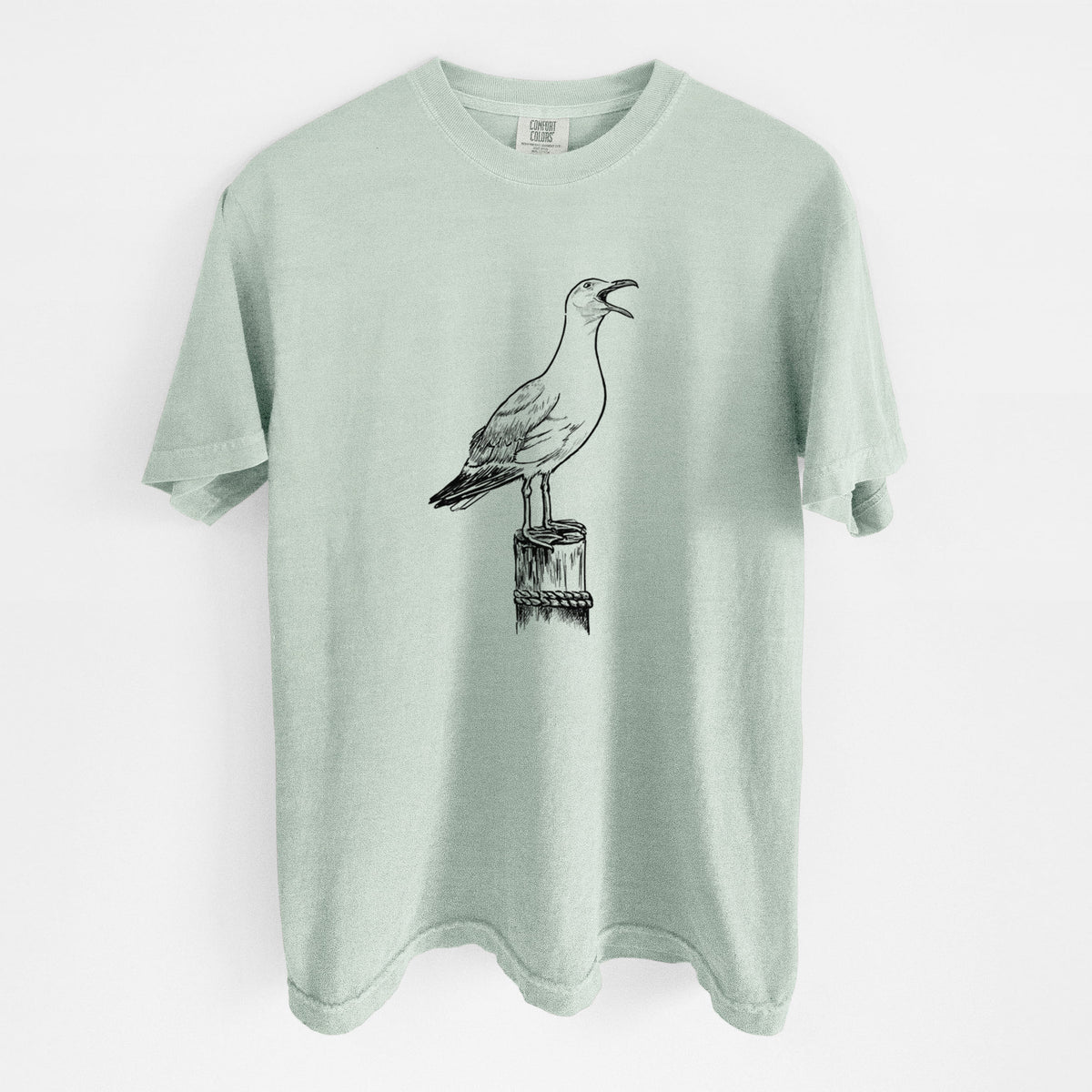 California Gull - Larus californicus - Unisex Comfort Colors Garment-Dyed Heavyweight T-shirt