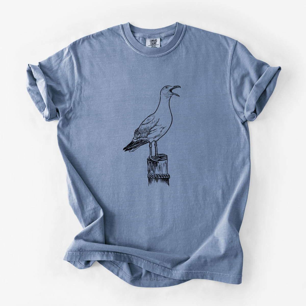 California Gull - Larus californicus - Unisex Comfort Colors Garment-Dyed Heavyweight T-shirt