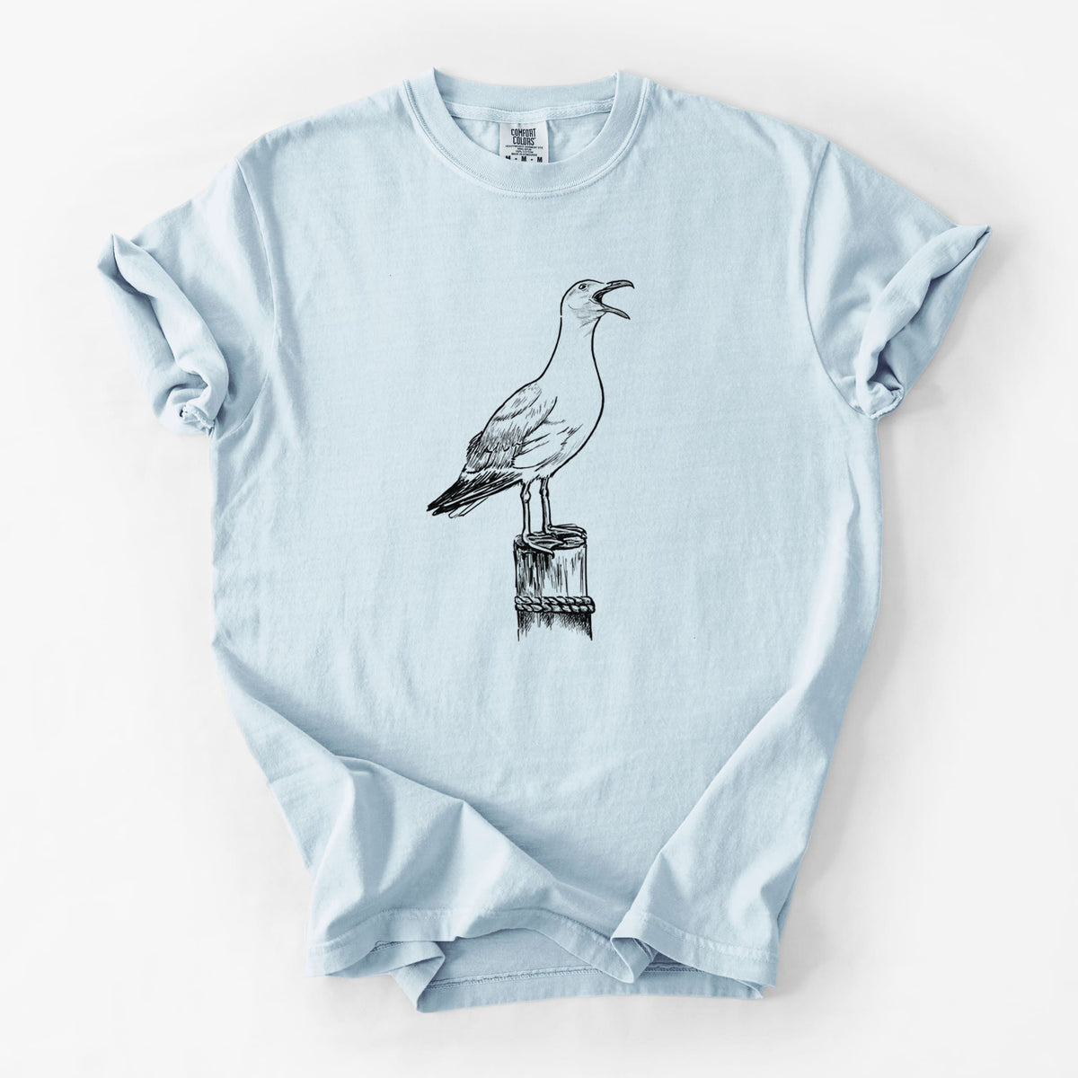 California Gull - Larus californicus - Unisex Comfort Colors Garment-Dyed Heavyweight T-shirt