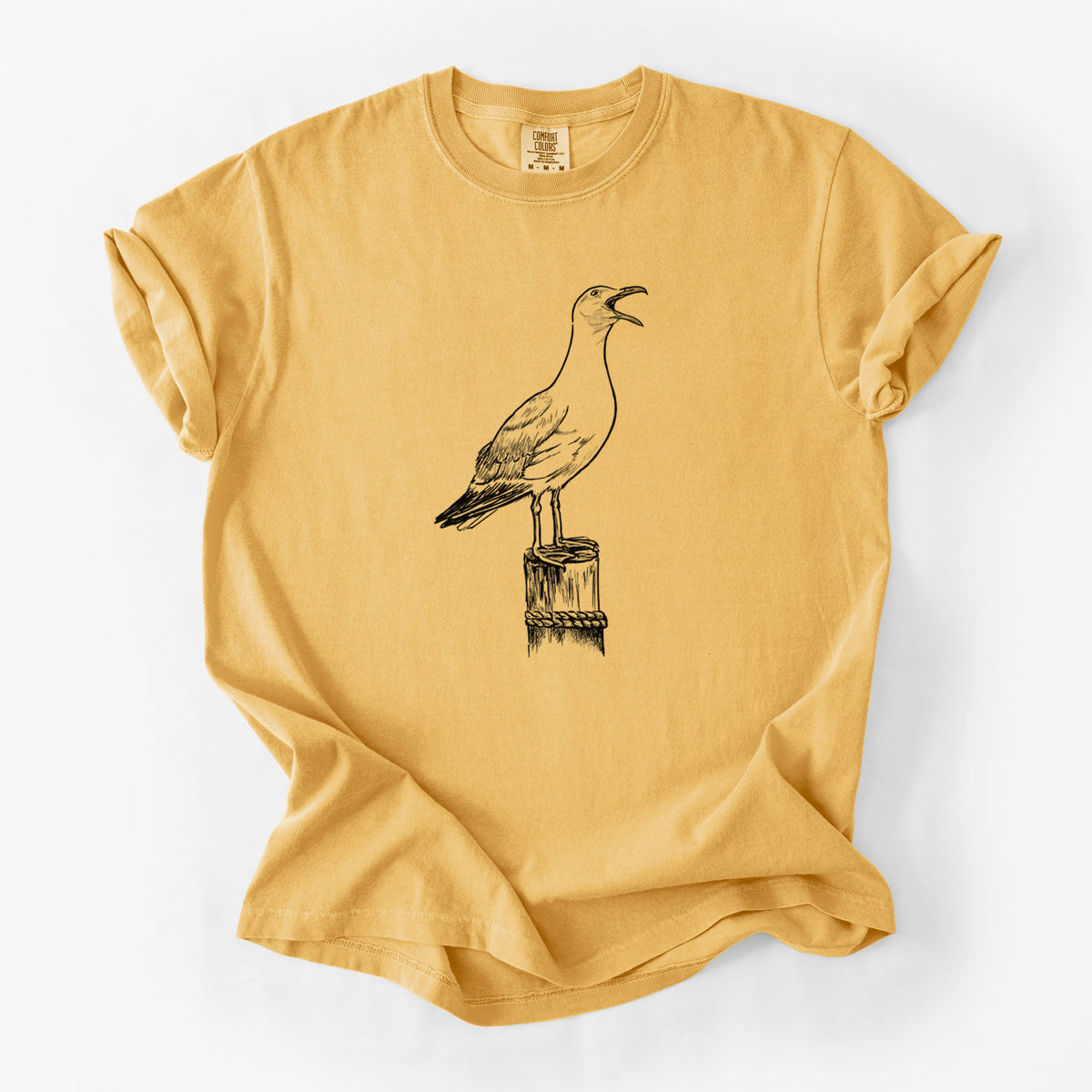 California Gull - Larus californicus - Unisex Comfort Colors Garment-Dyed Heavyweight T-shirt