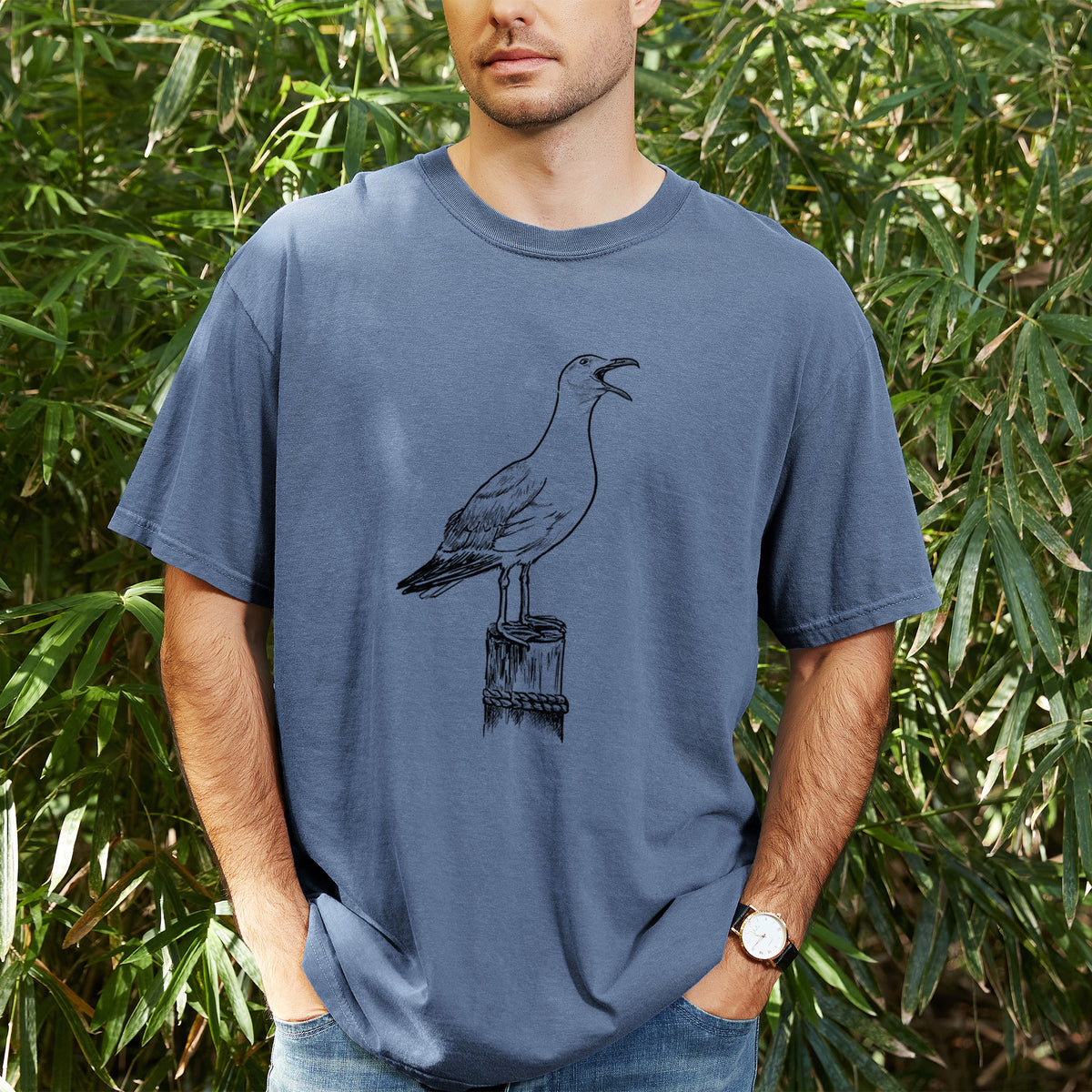 California Gull - Larus californicus - Unisex Comfort Colors Garment-Dyed Heavyweight T-shirt