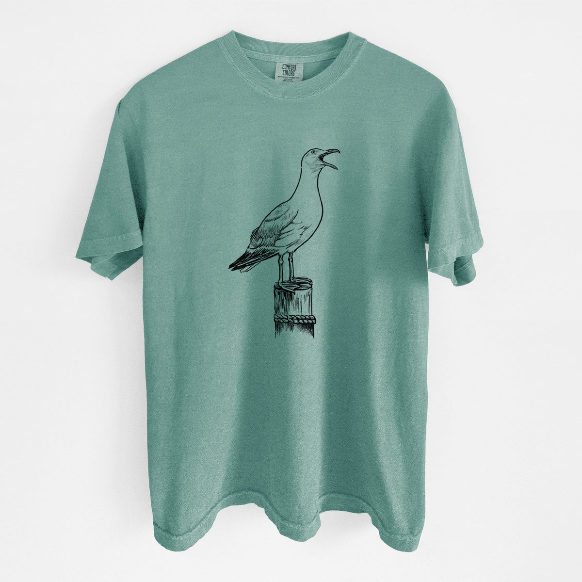 California Gull - Larus californicus - Unisex Comfort Colors Garment-Dyed Heavyweight T-shirt