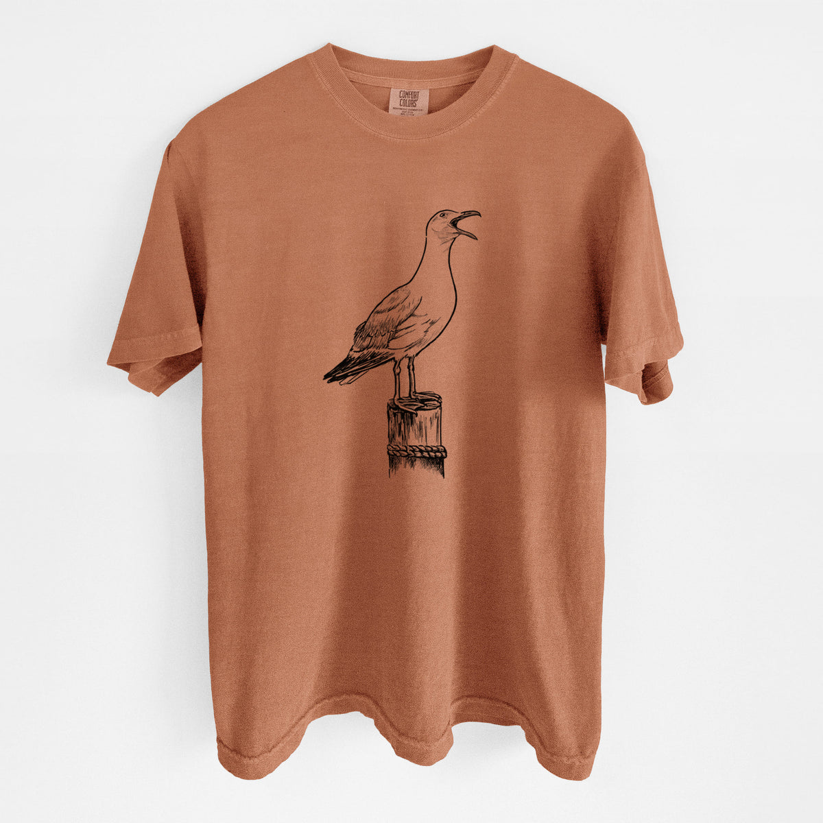California Gull - Larus californicus - Unisex Comfort Colors Garment-Dyed Heavyweight T-shirt