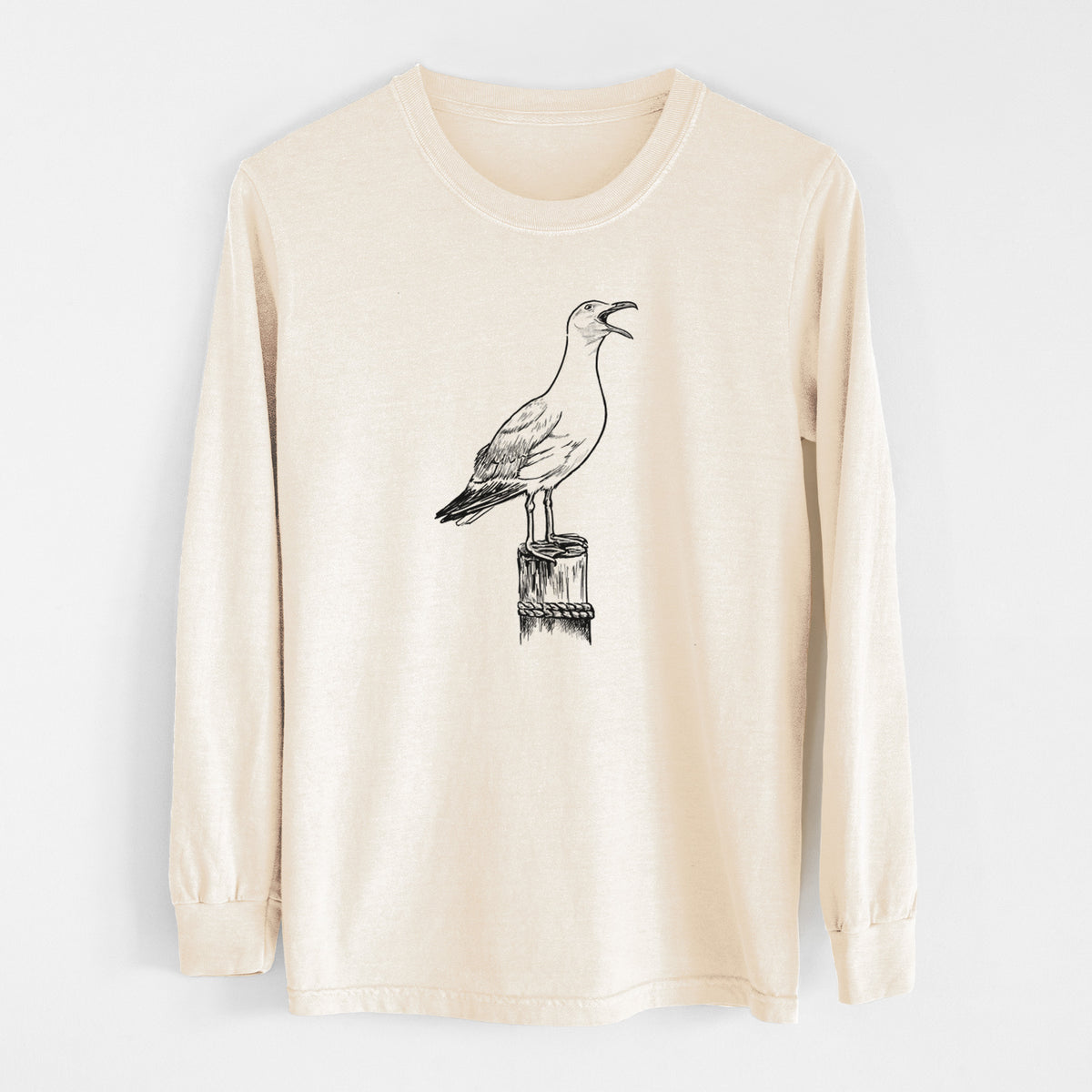 California Gull - Larus californicus - Unisex Comfort Colors 100% Cotton Long Sleeve