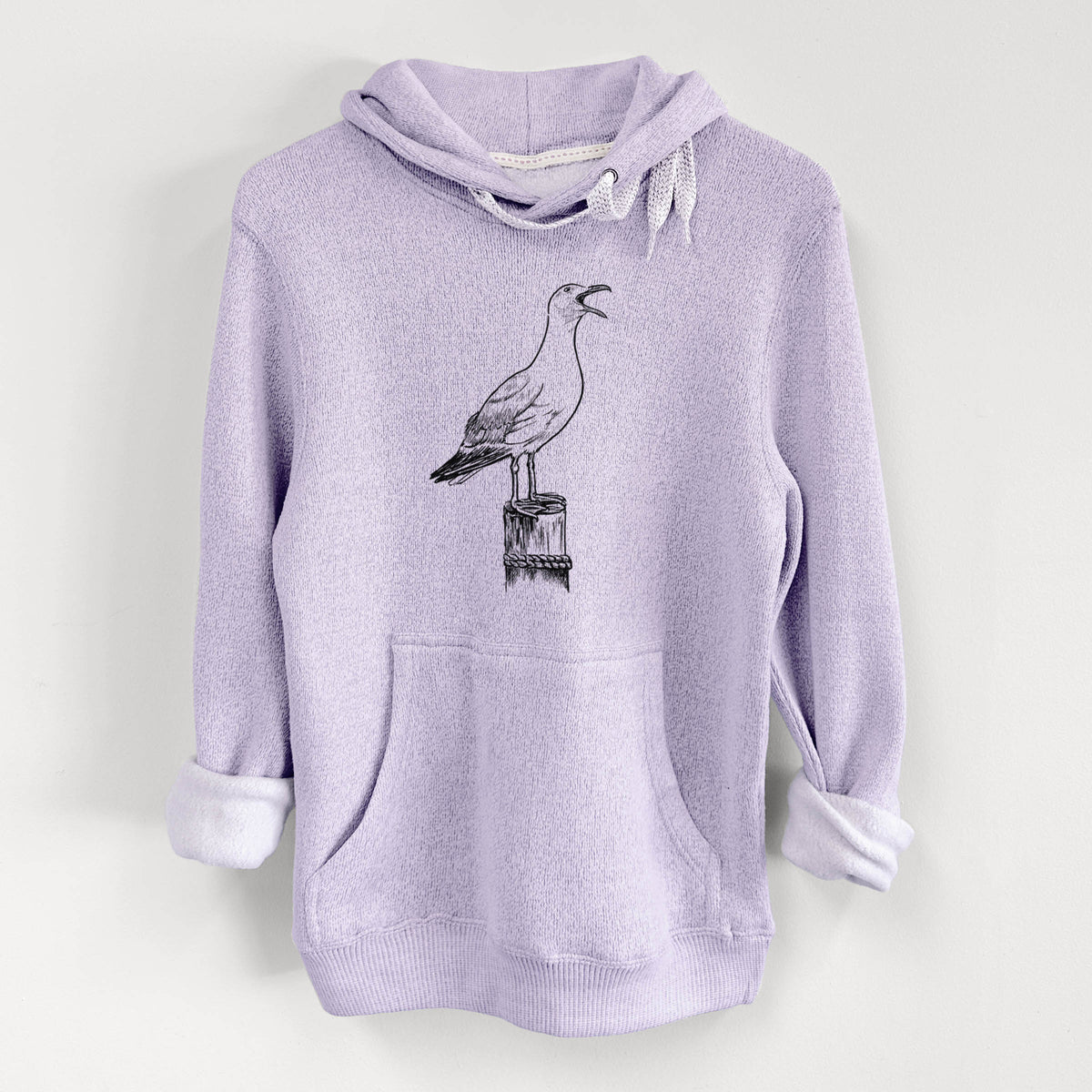 California Gull - Larus californicus - Knit Hoodie