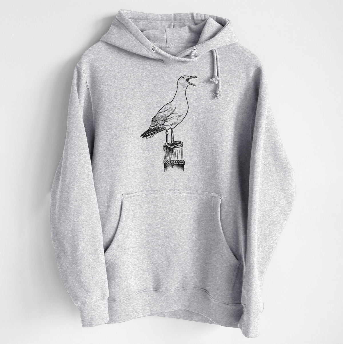 California Gull - Larus californicus - Heavyweight Fleece Hoodie