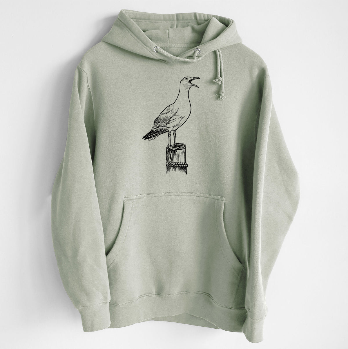 California Gull - Larus californicus - Heavyweight Fleece Hoodie