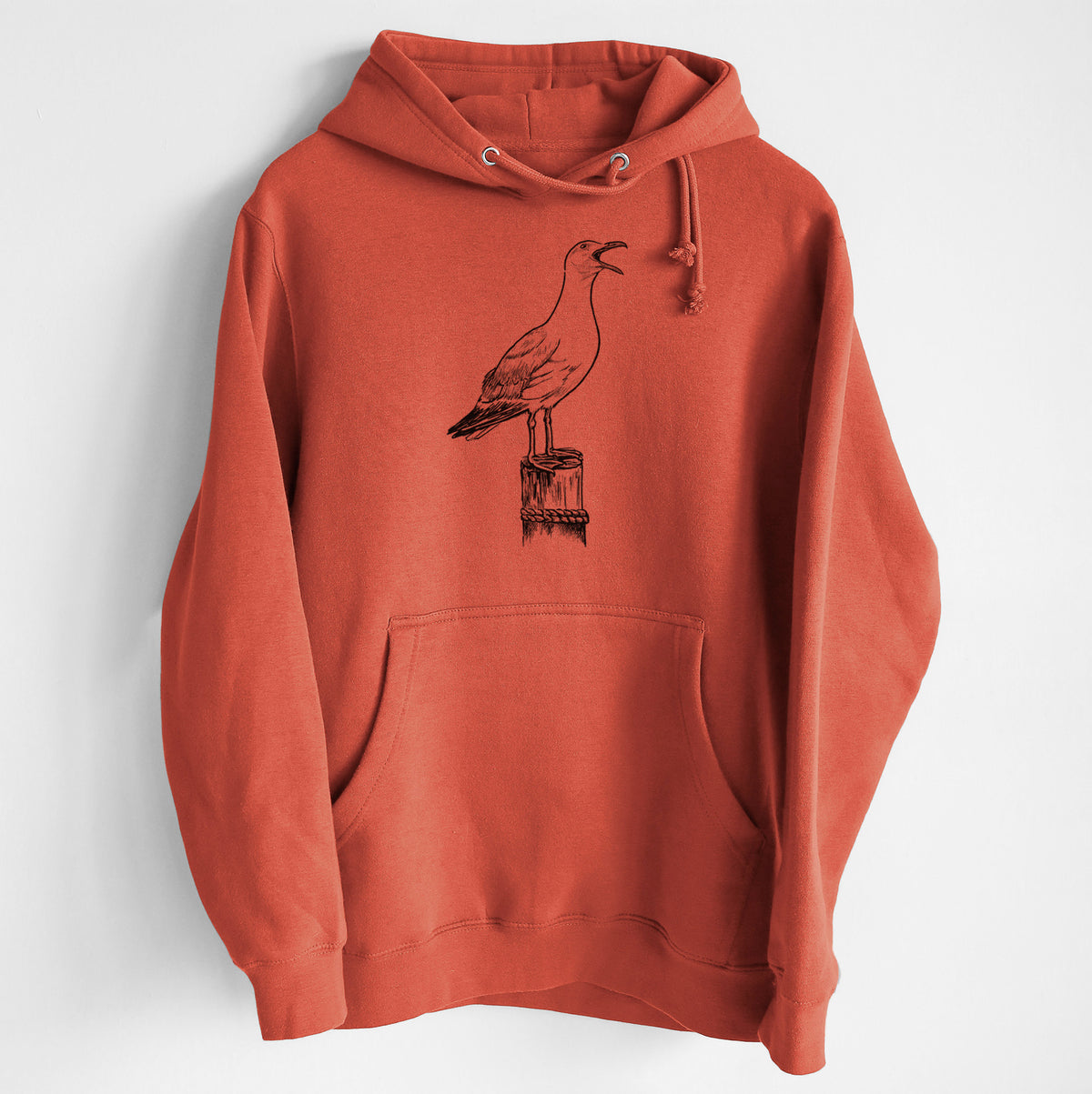 California Gull - Larus californicus - Heavyweight Fleece Hoodie