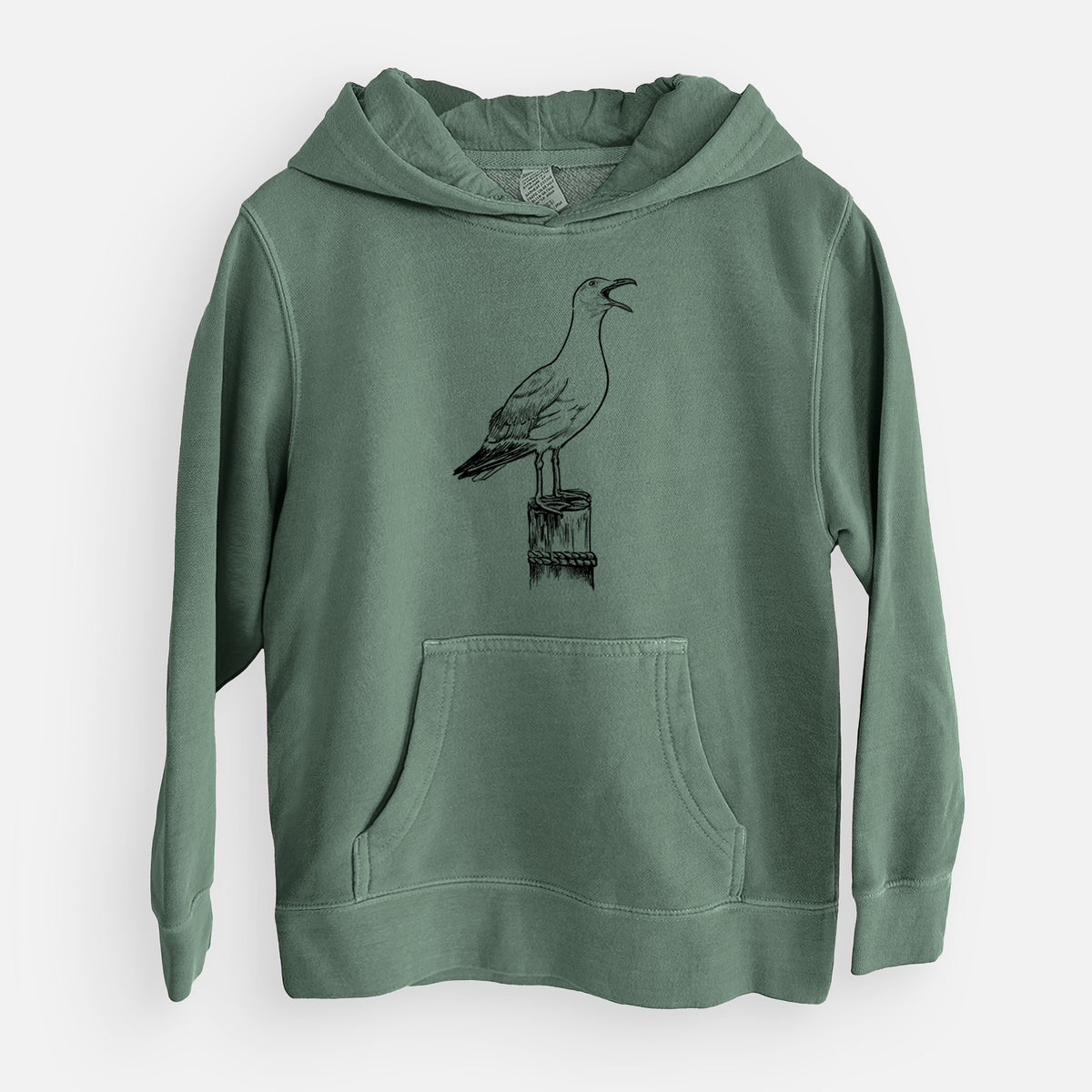 California Gull - Larus californicus - Youth Pigment Dyed Hoodie