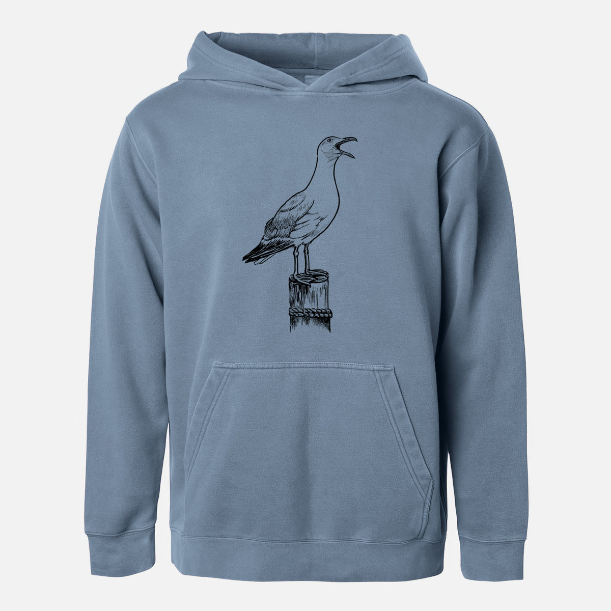 California Gull - Larus californicus - Youth Pigment Dyed Hoodie