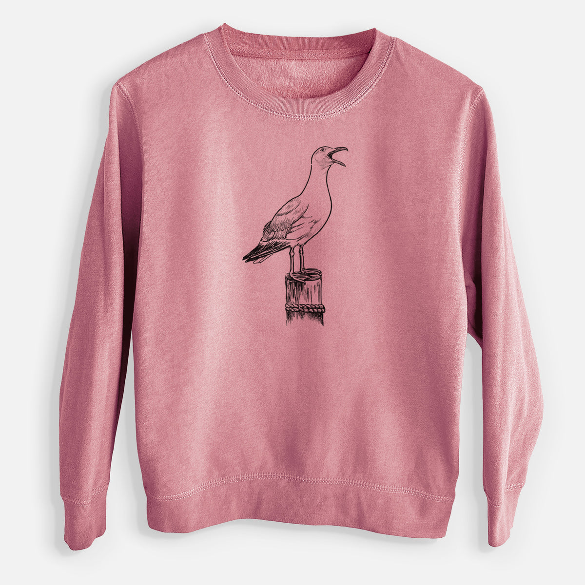 California Gull - Larus californicus - Youth Lightweight Crewneck Sweatshirt