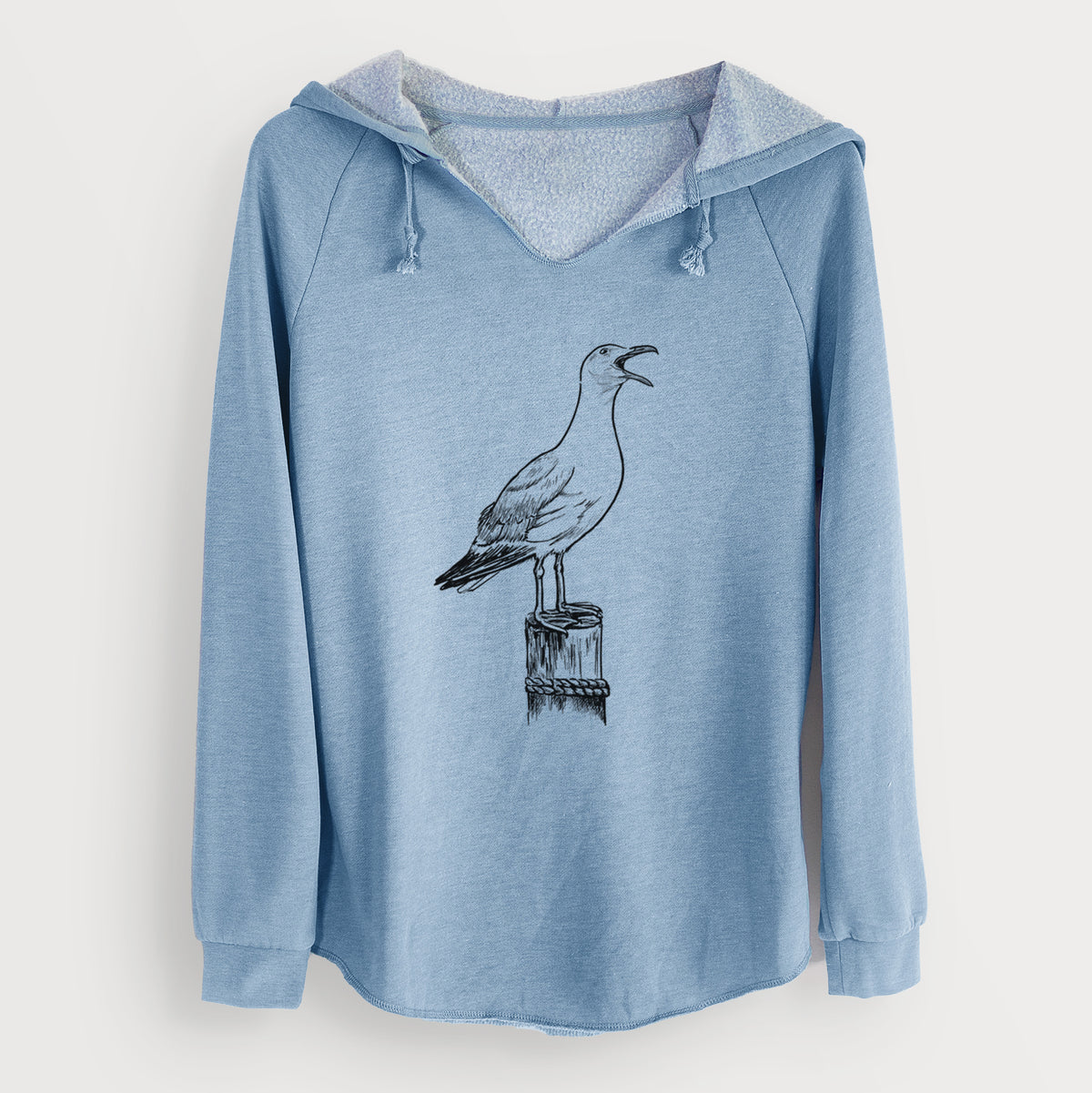 California Gull - Larus californicus - Cali Wave Hooded Sweatshirt