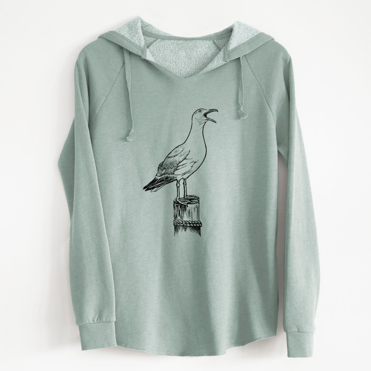 California Gull - Larus californicus - Cali Wave Hooded Sweatshirt