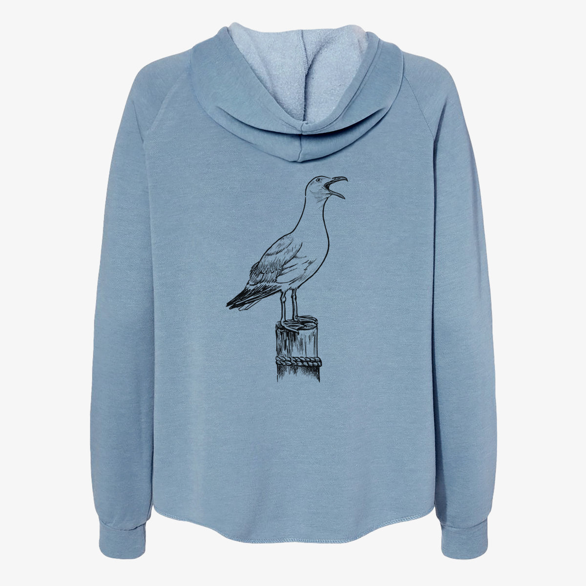 California Gull - Larus californicus - Women's Cali Wave Zip-Up Sweatshirt