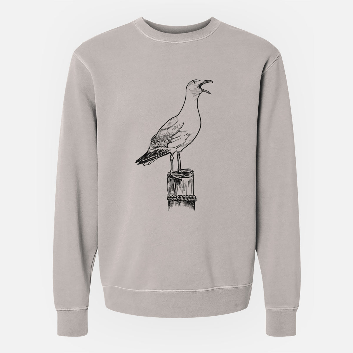 California Gull - Larus californicus - Unisex Pigment Dyed Crew Sweatshirt