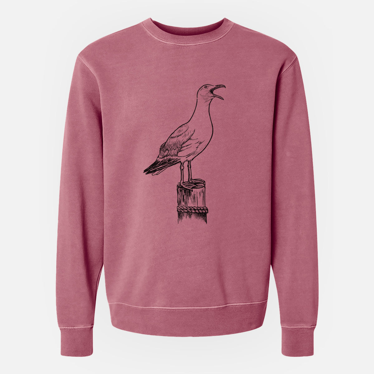 California Gull - Larus californicus - Unisex Pigment Dyed Crew Sweatshirt