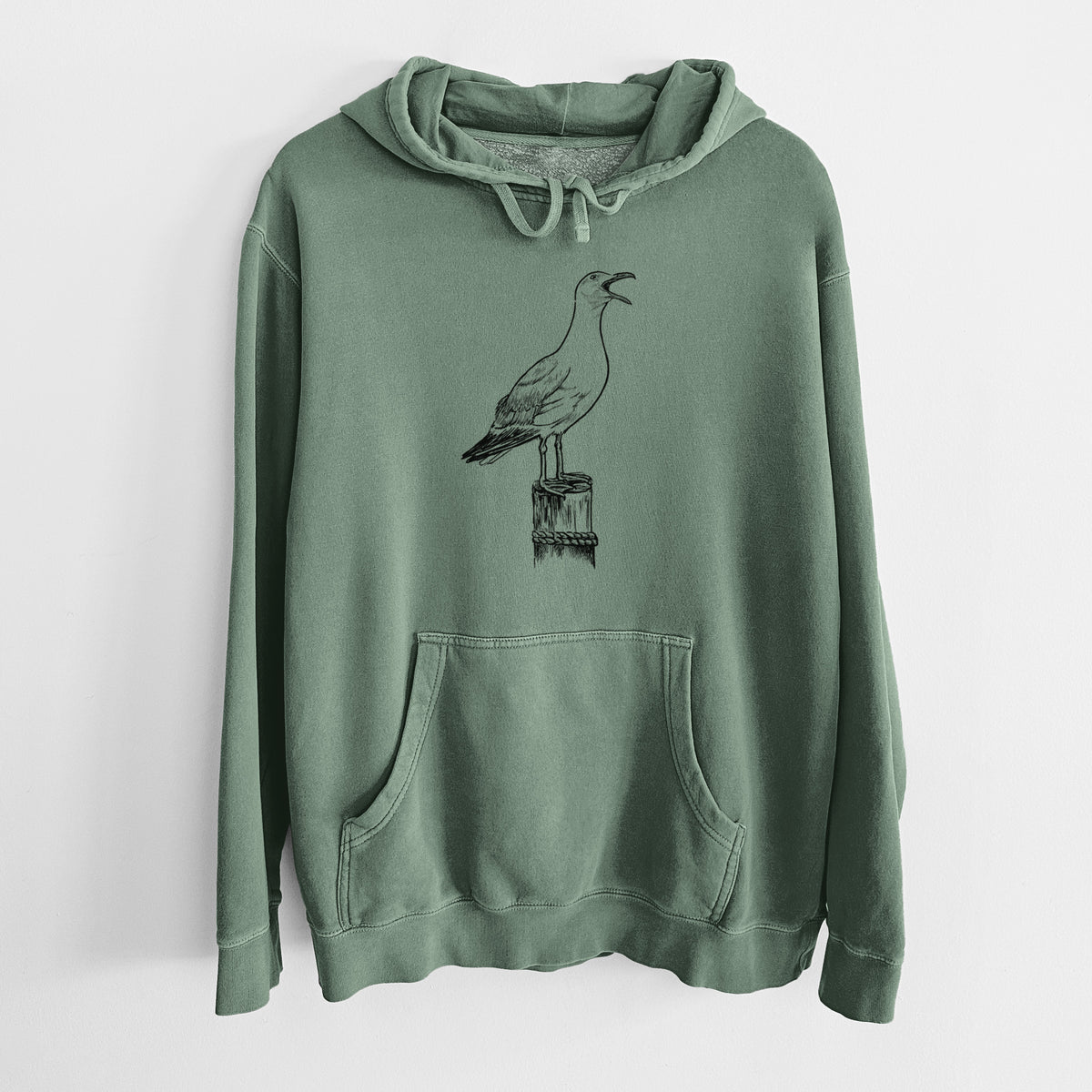 California Gull - Larus californicus - Unisex Pigment Dyed Hoodie