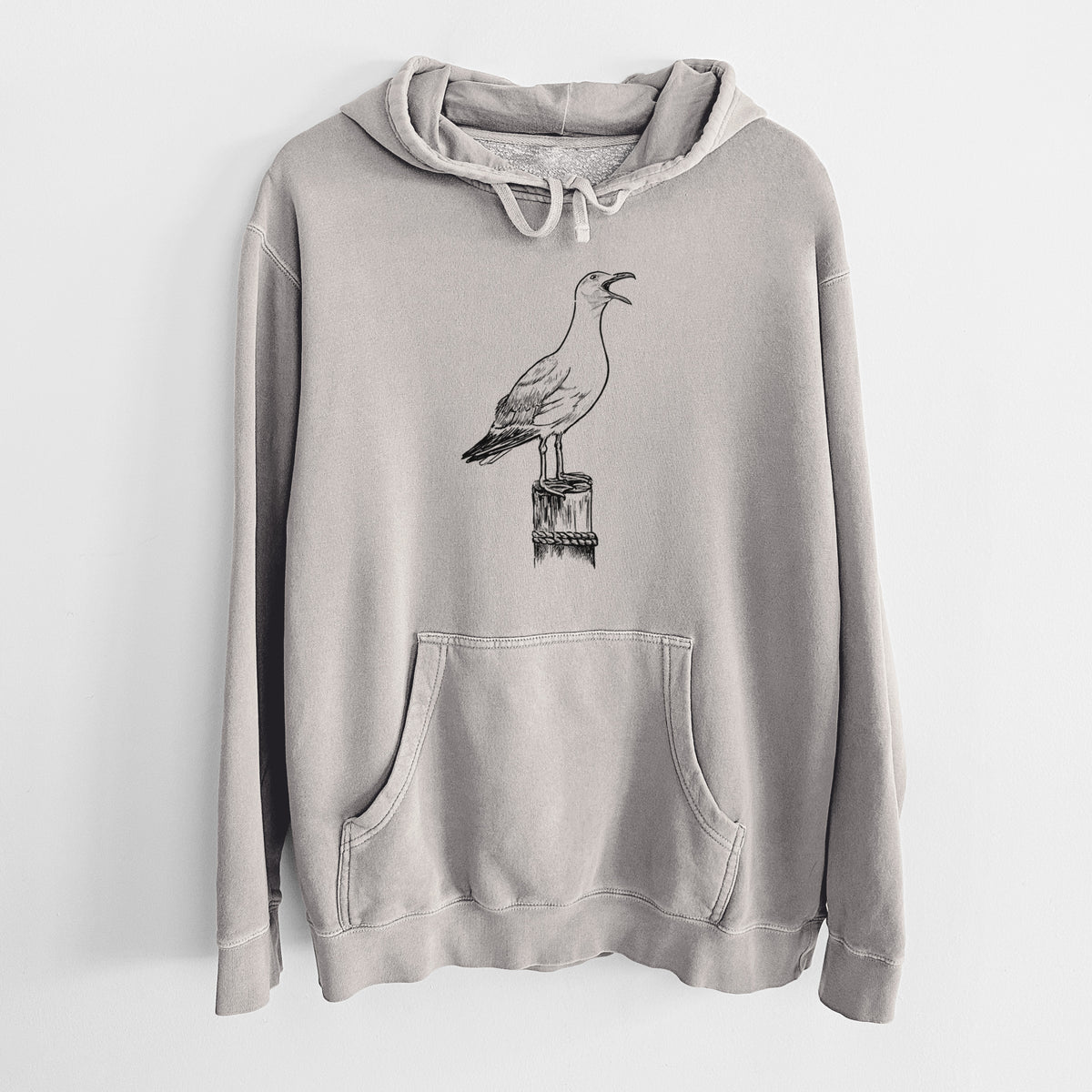 California Gull - Larus californicus - Unisex Pigment Dyed Hoodie