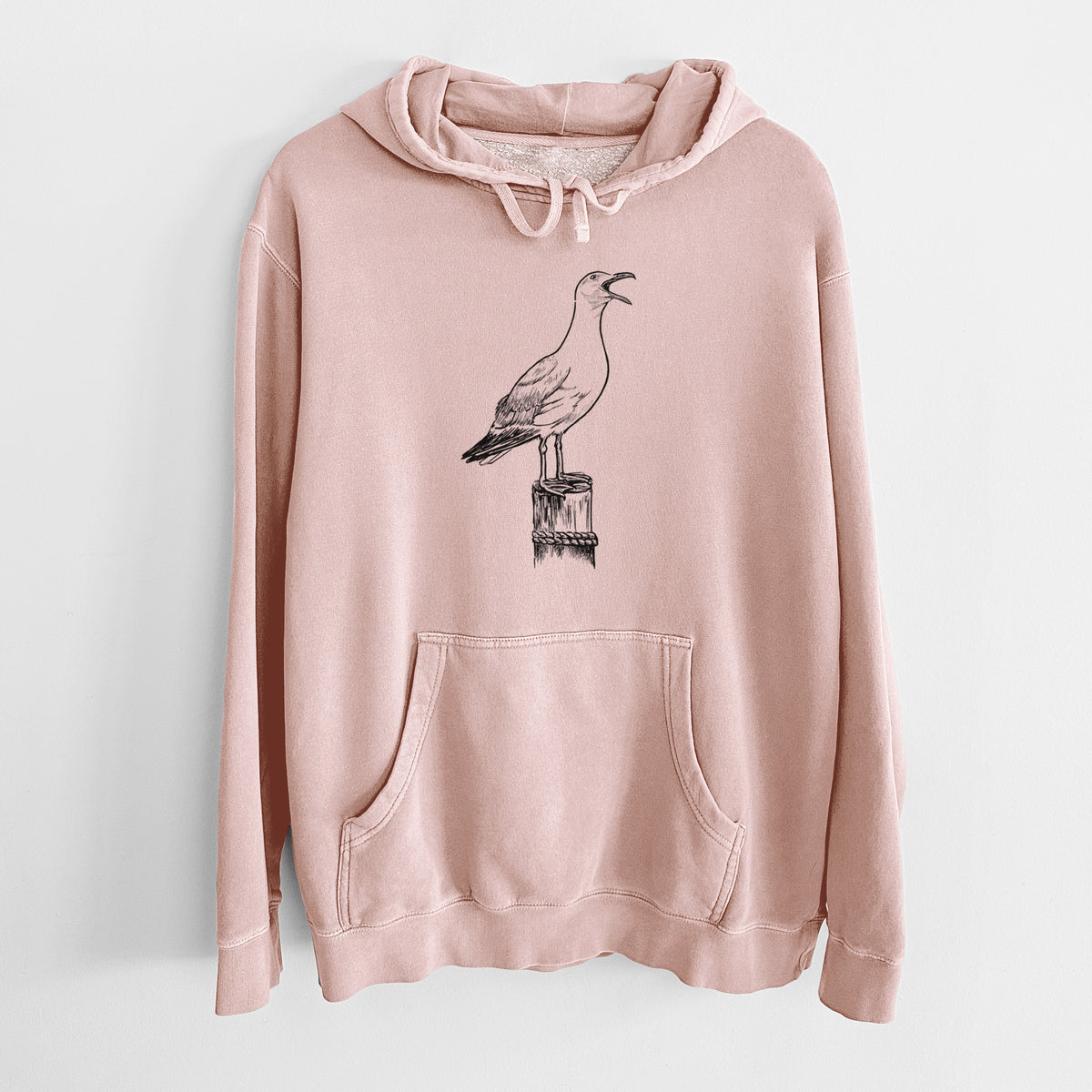 California Gull - Larus californicus - Unisex Pigment Dyed Hoodie