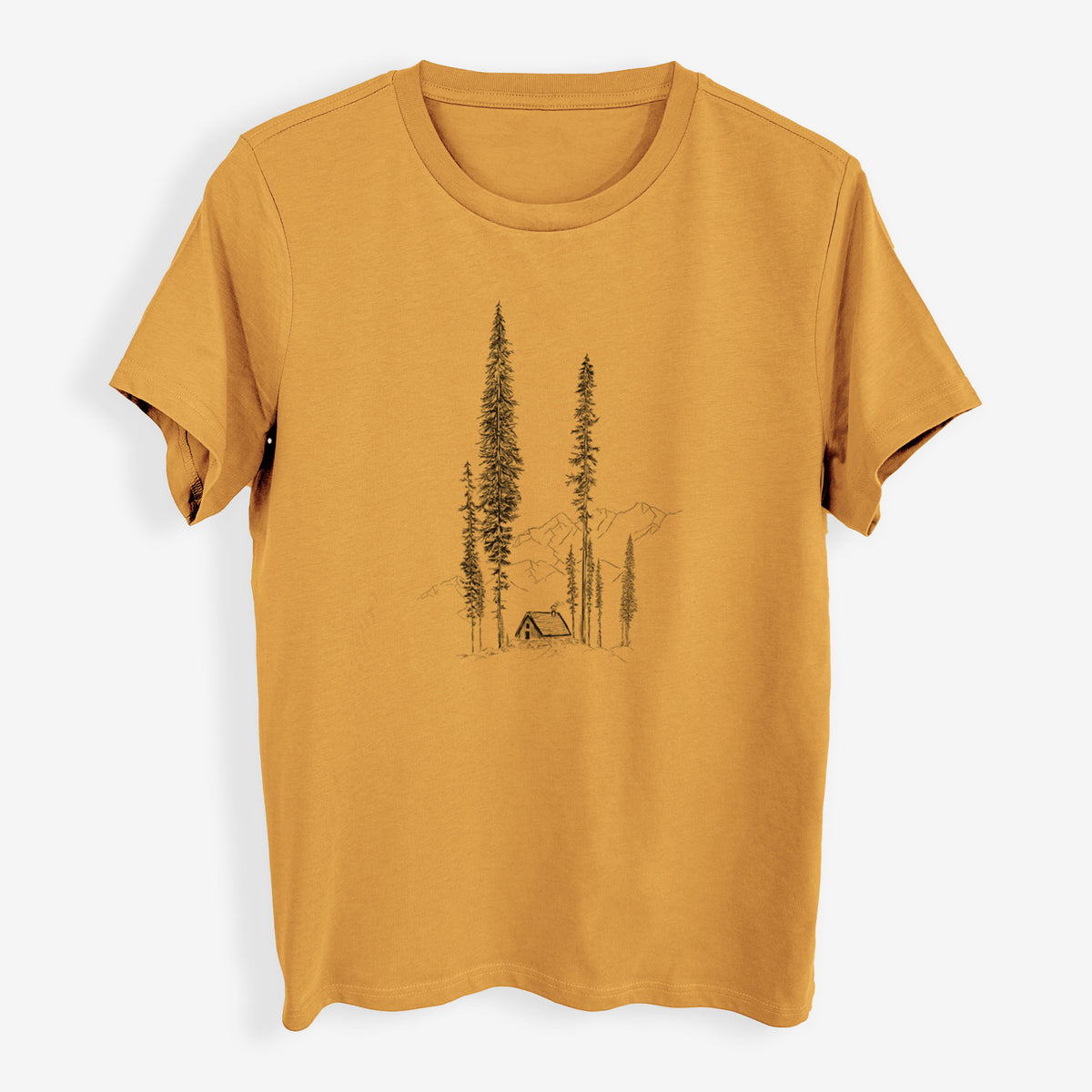 Mountain Pine Cabin Retreat - Womens Everyday Maple Tee